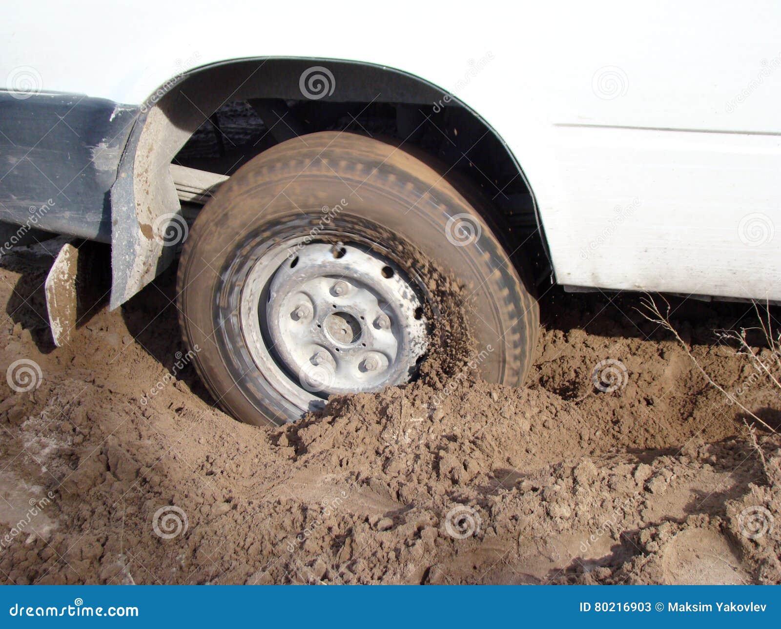 Car is stuck stock image. Image of slip, slide, rear 80216903