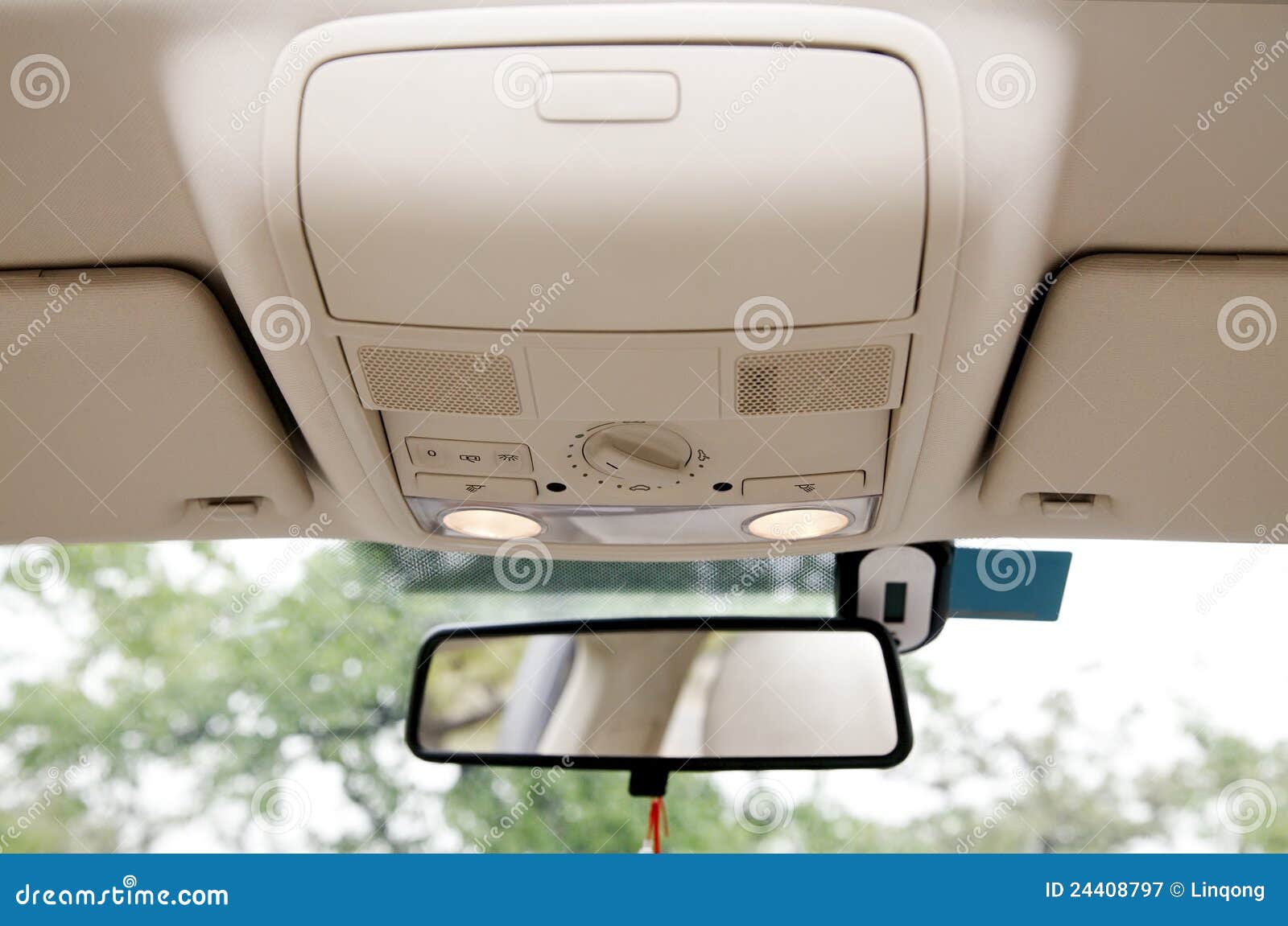 car sunroof console