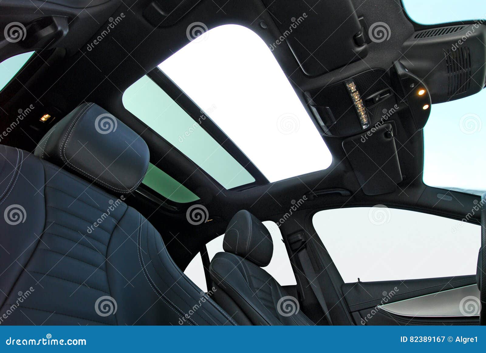 Car sunroof stock image. Image of lifestyle, looking 82389167