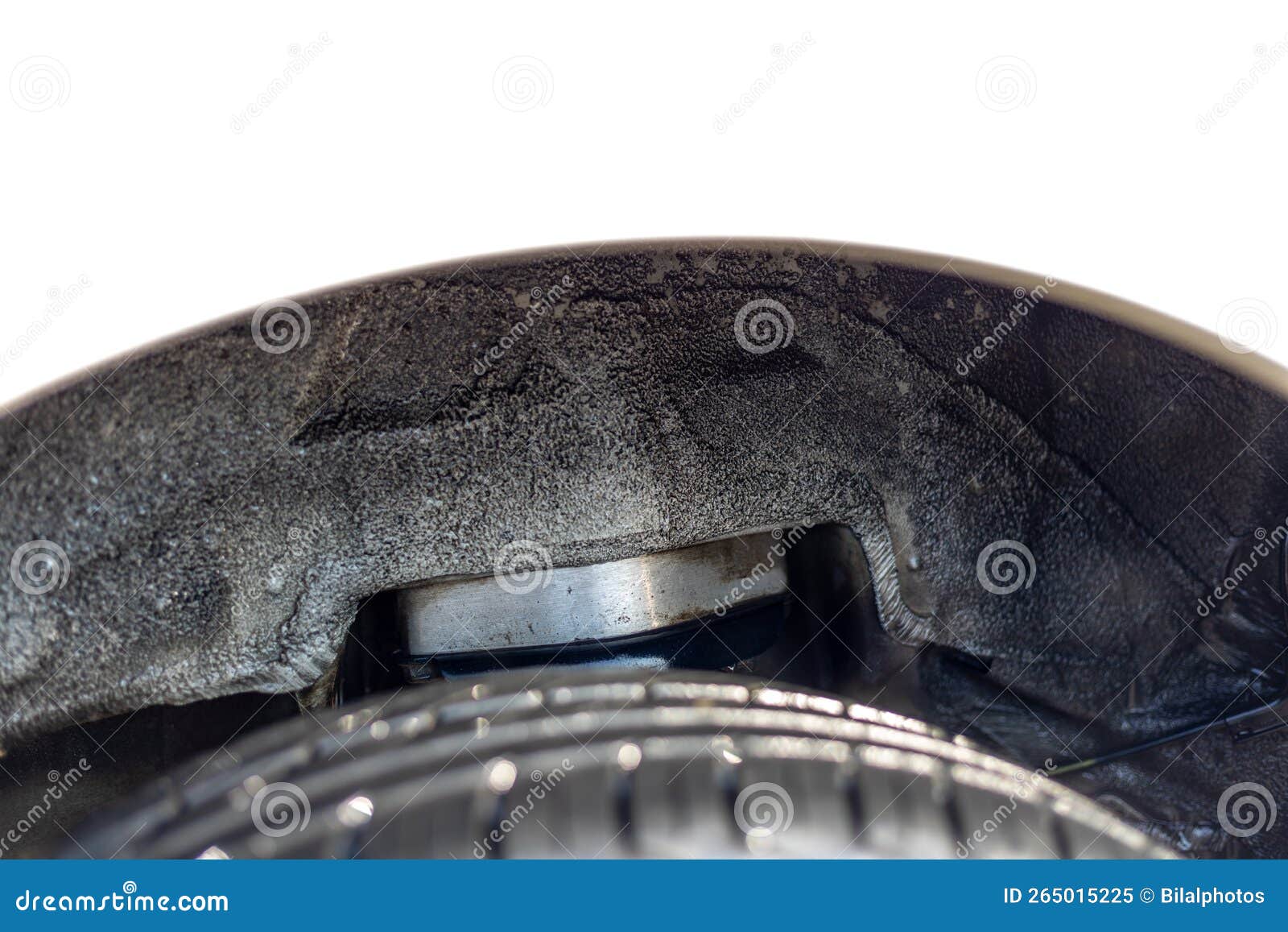 Car Suspension Front Strut Shock Coil Spring Lift Spacers Closeup View Stock Image Image of