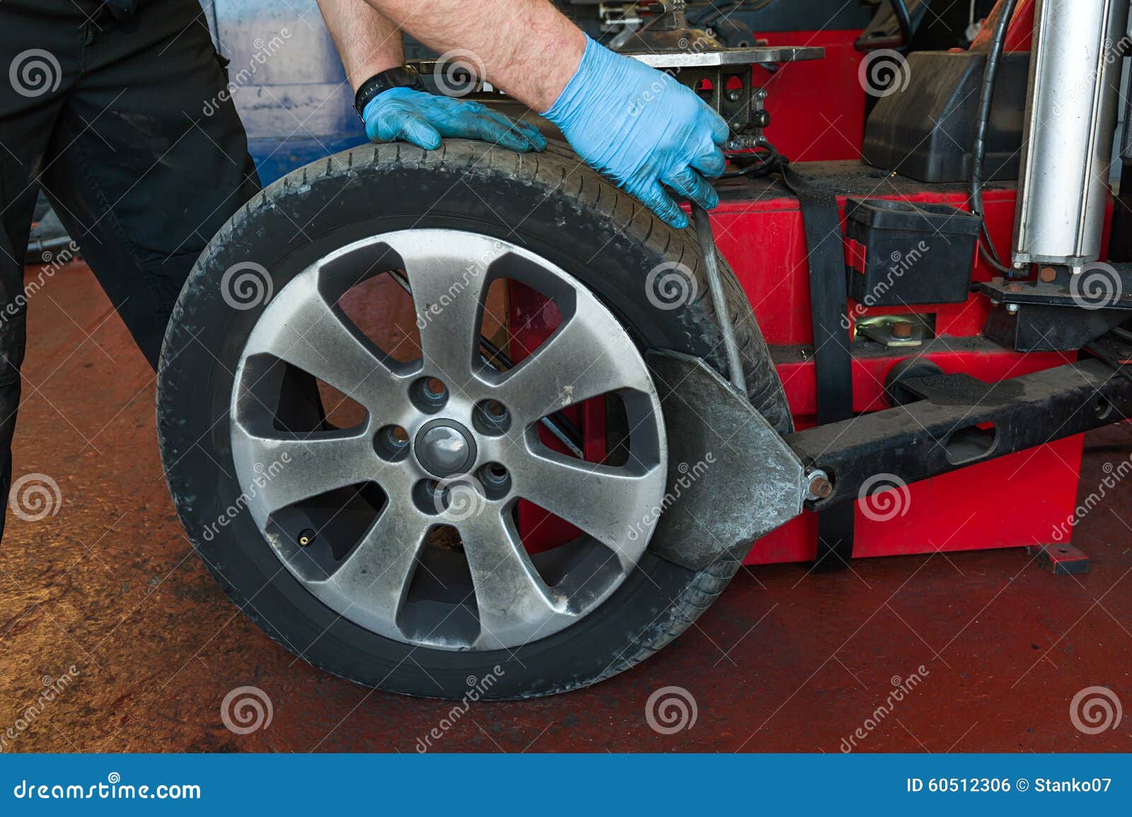 Car tire changing stock photo. Image of adjust, changing 60512306