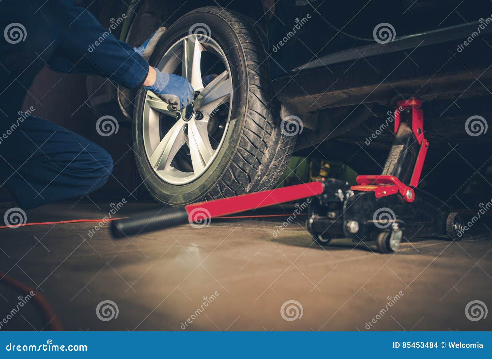 Car Tire Replacement Service Stock Photo Image of replacement, vehicle 85453484