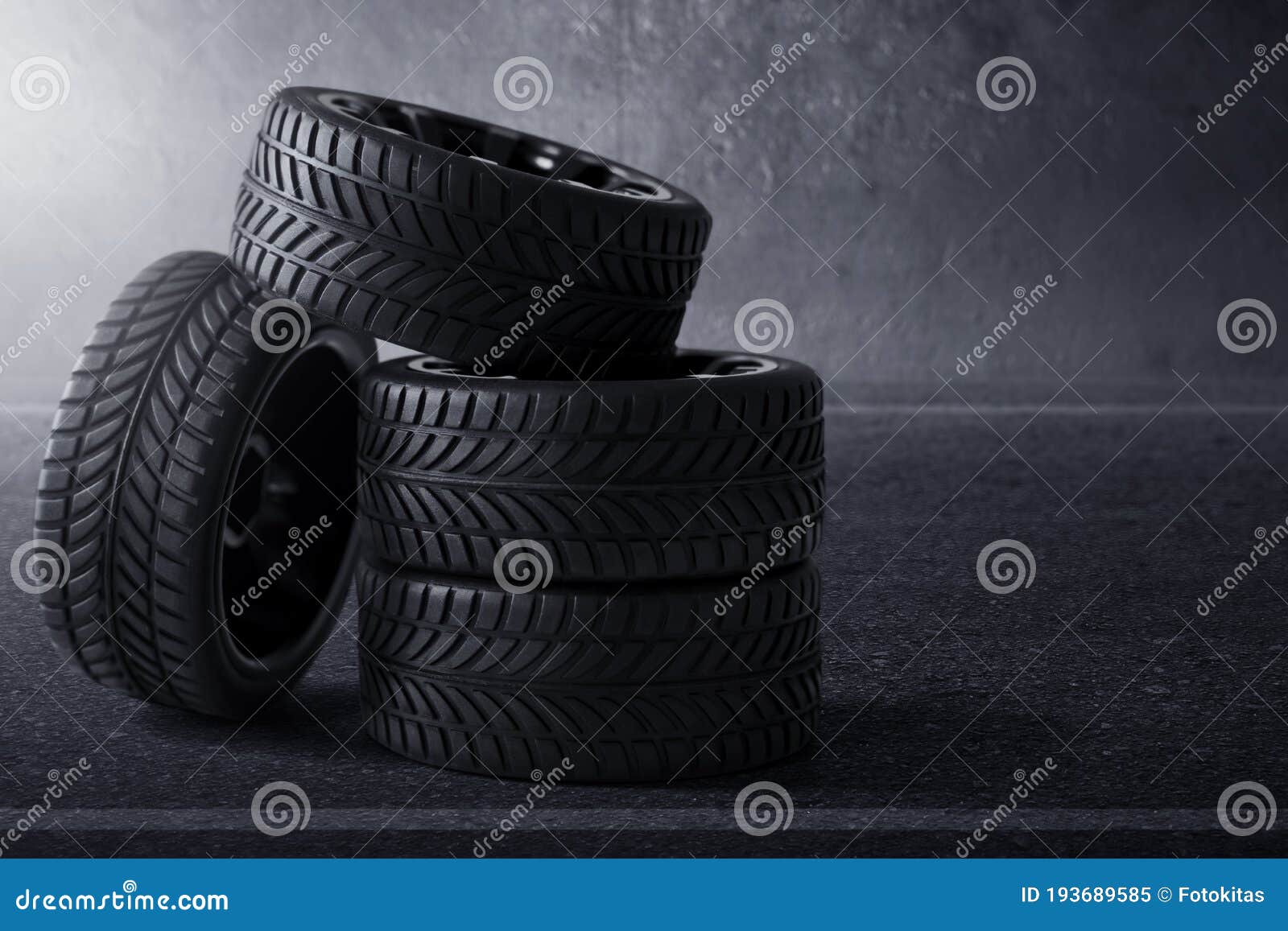 Car tires on the streets stock image. Image of modern 193689585