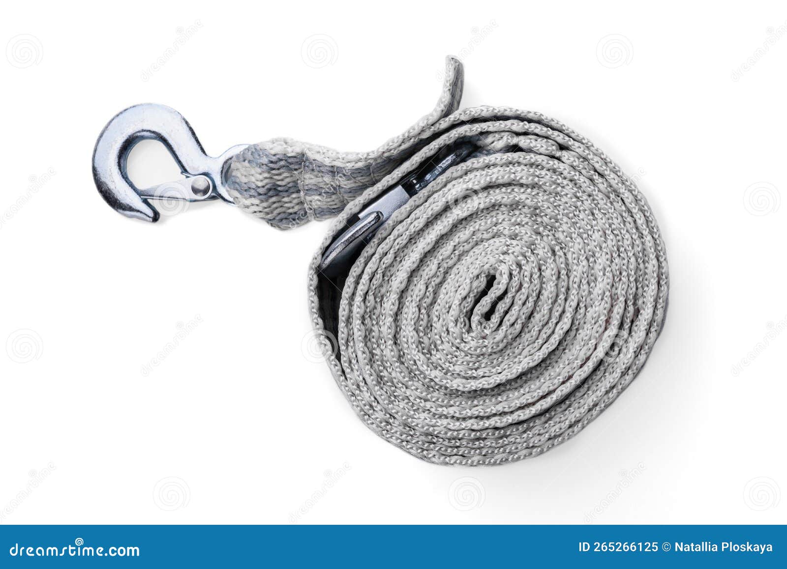 Car Towing Strap Isolated on White Background Stock Image Image of