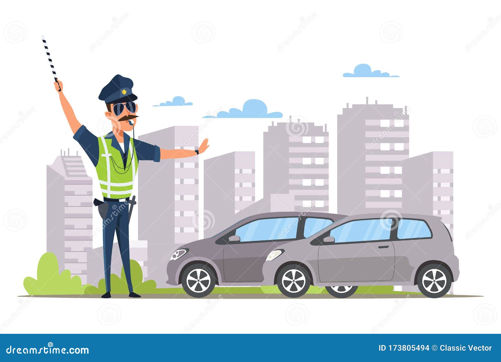 Kakanin Traffic Enforcer Clipart