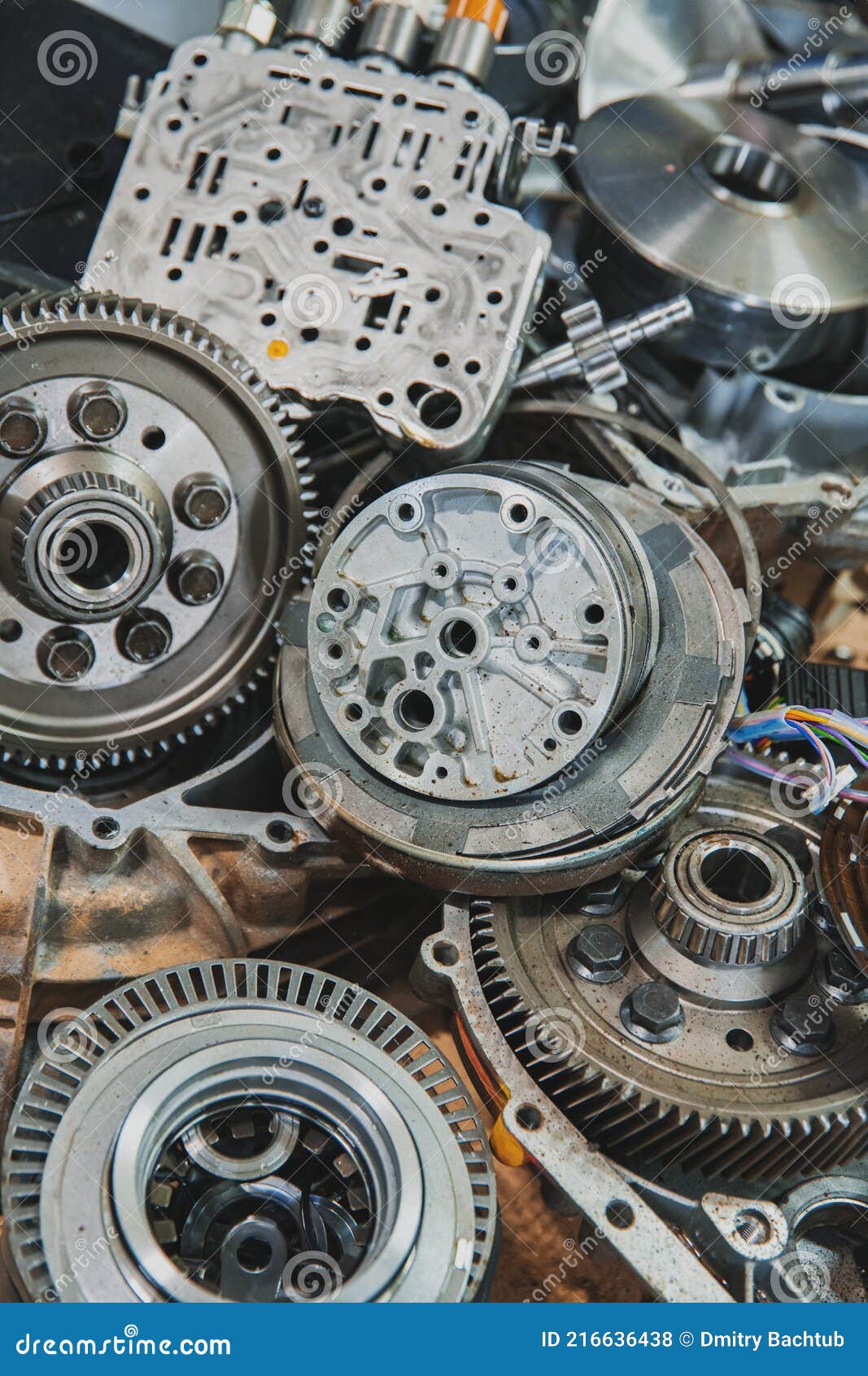 Car Transmission Parts and Repair Tool Stock Photo Image of engine