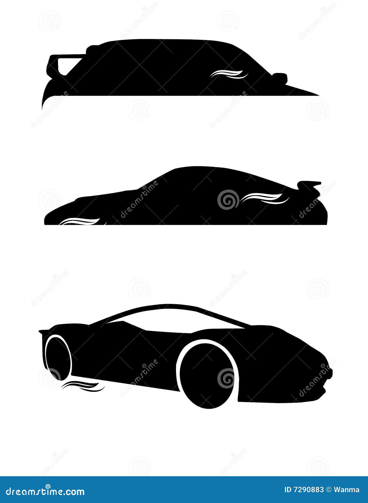 Car vector shapes stock vector. Illustration of transport - 7290883