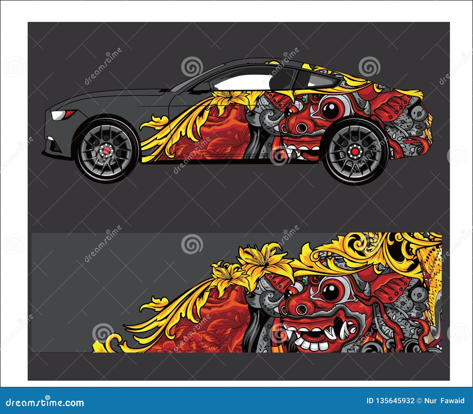 car and vehicle abstract racing graphic kit background for wrap and vinyl sticker