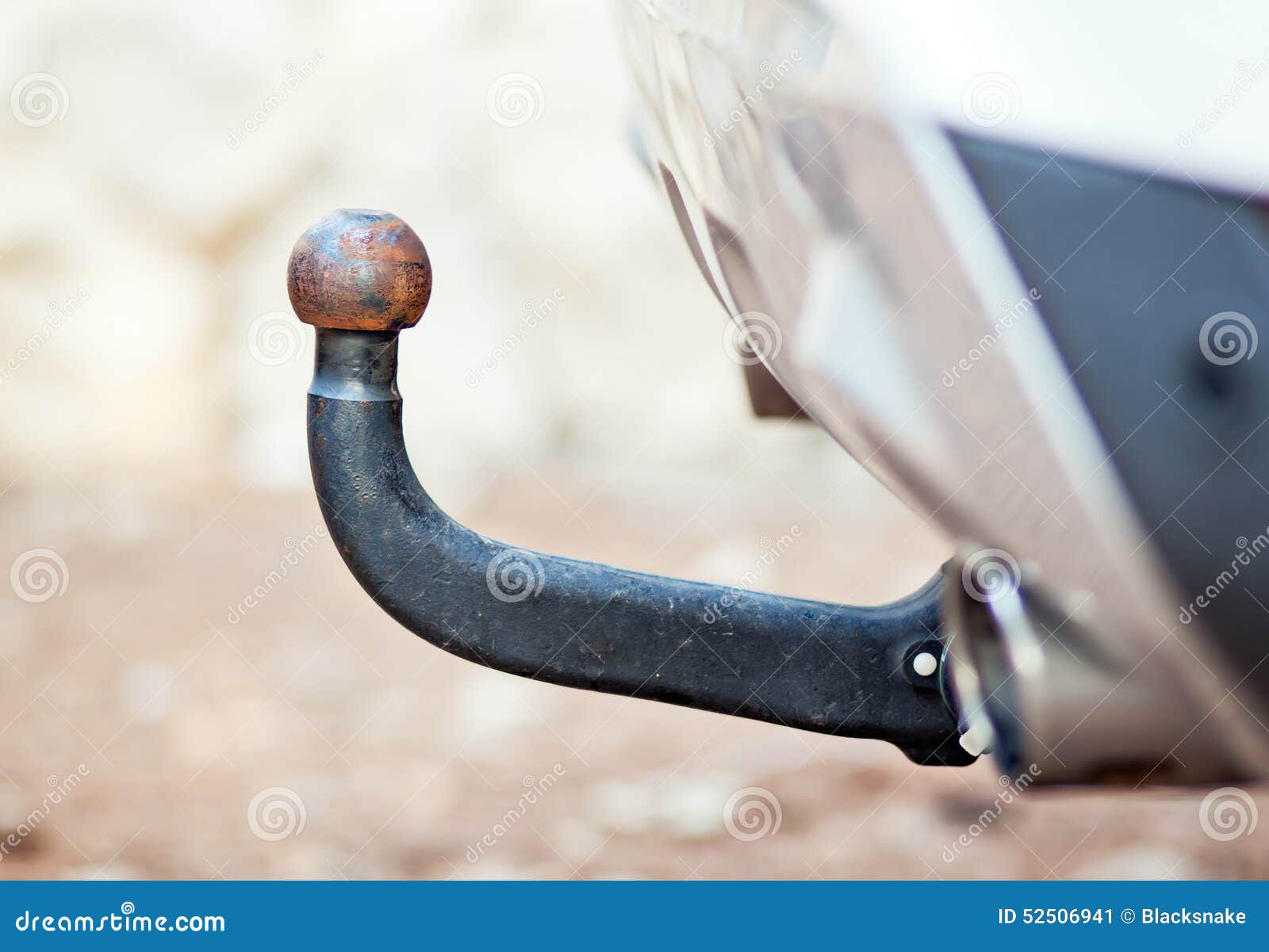 Car or Vehicle Hook Hitch for Trailer Stock Image - Image of