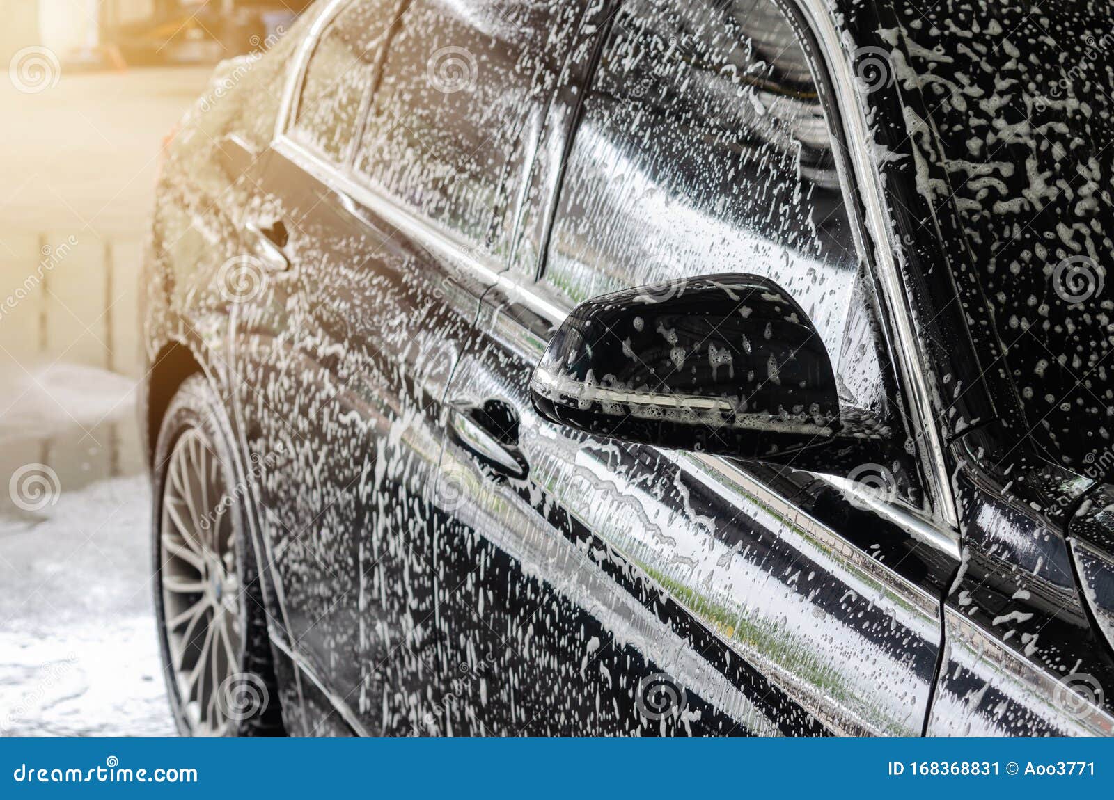 Car wash bubbles stock image. Image of services, cleaning 168368831