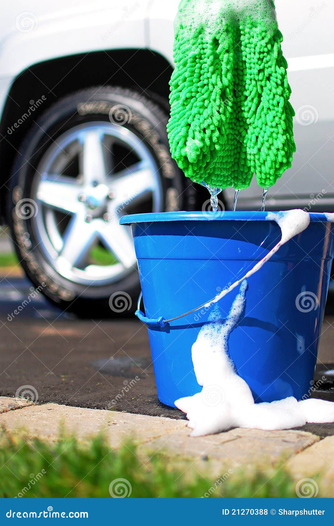Car Wash Bucket Stock Photo Image Of Pride Bubbles 21270388