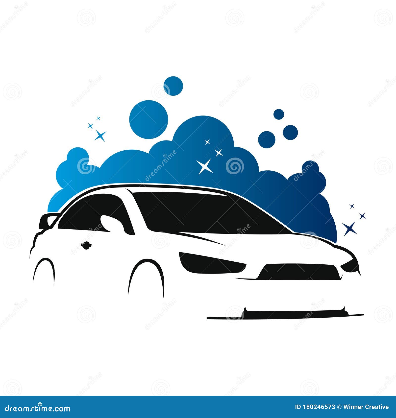 Car Wash and Clean Logo Vector Stock Vector - Illustration of