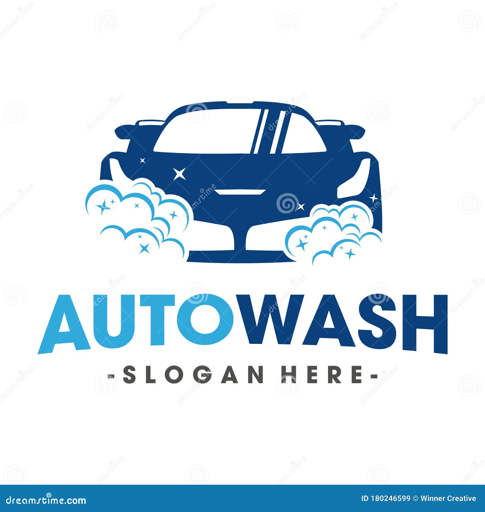 Car Wash and Clean Logo Vector Stock Vector Illustration of bubble