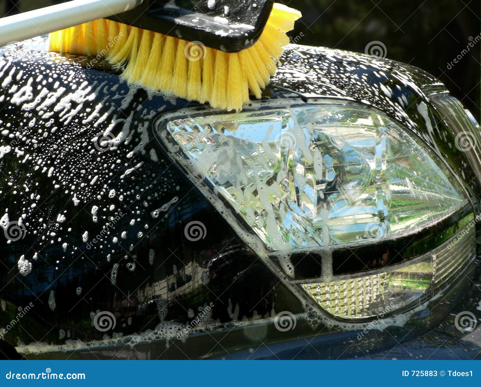 Car wash day hood cleaning stock image. Image of automobile 725883