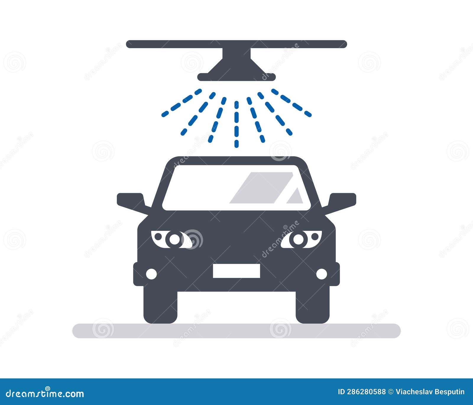 Car Wash Icon. Automatic Car Wash Stock Illustration Illustration of