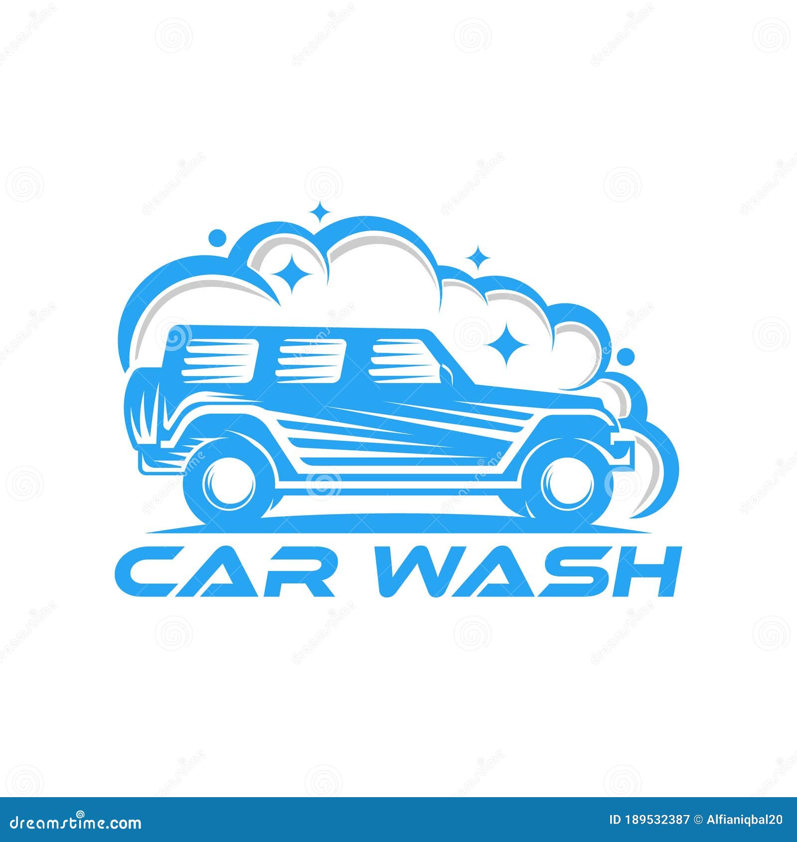 Car Wash Logo Vector Illustration Template. Trendy Car Wash Vector ...
