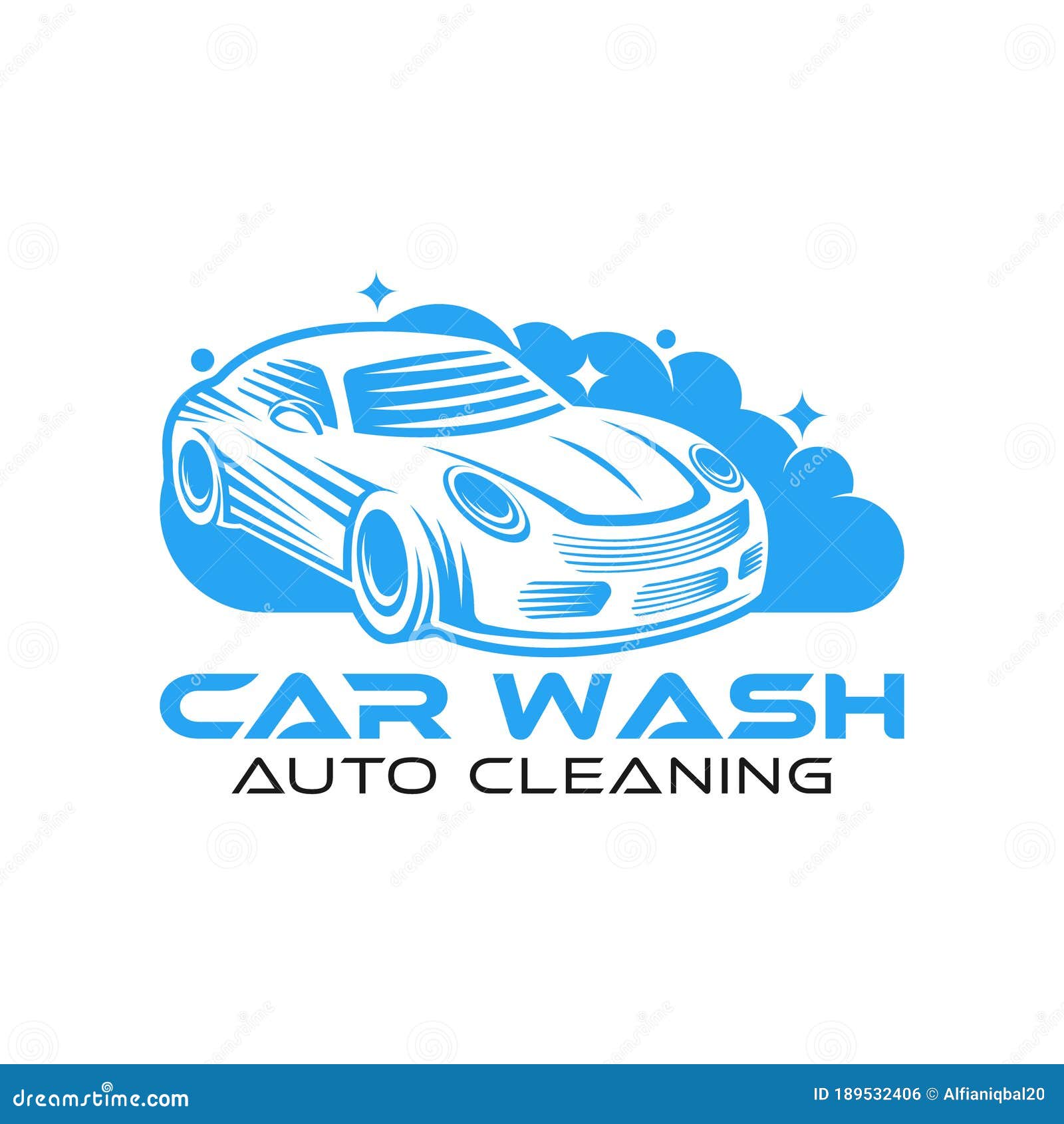 Car Wash Logo Vector Illustration Template. Trendy Car Wash Vector ...