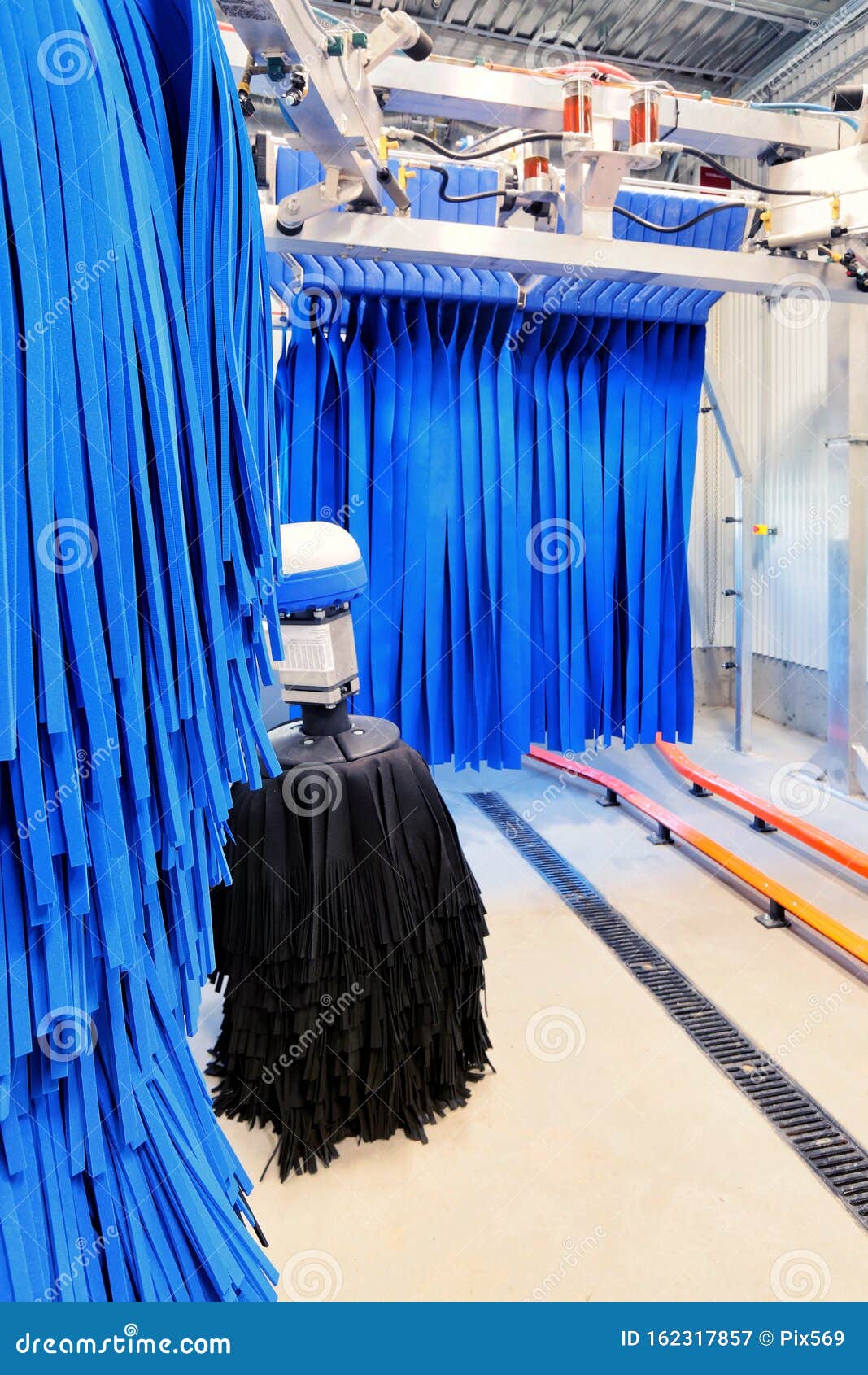Chamois Strips in a Car Wash. Stock Image Image of sprayers