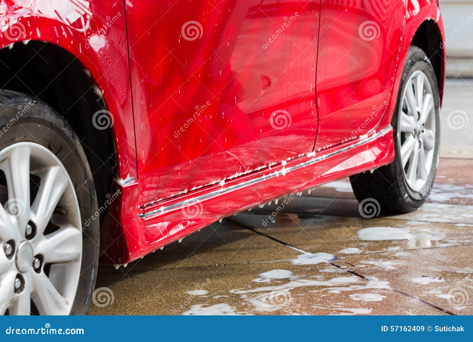 Car Wash with Soap, Car Cleaning Stock Image Image of grime, service