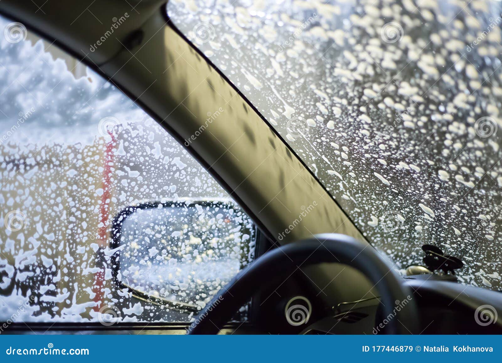 Car Wash, Soap Foam on Glass Stock Image Image of shampoo, service