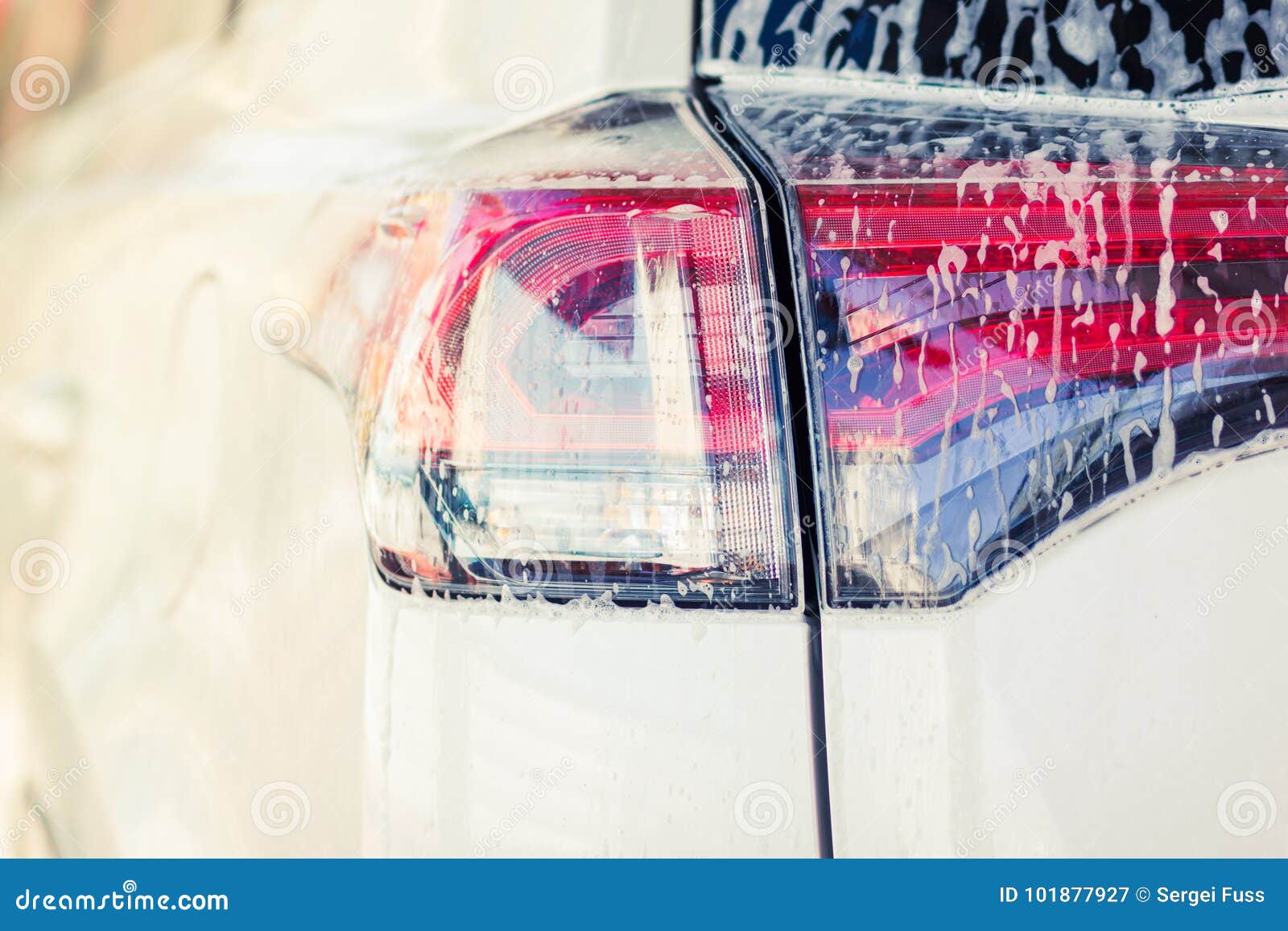 Car Wash with Soap. at Sunset. Stock Image Image of equipment, good