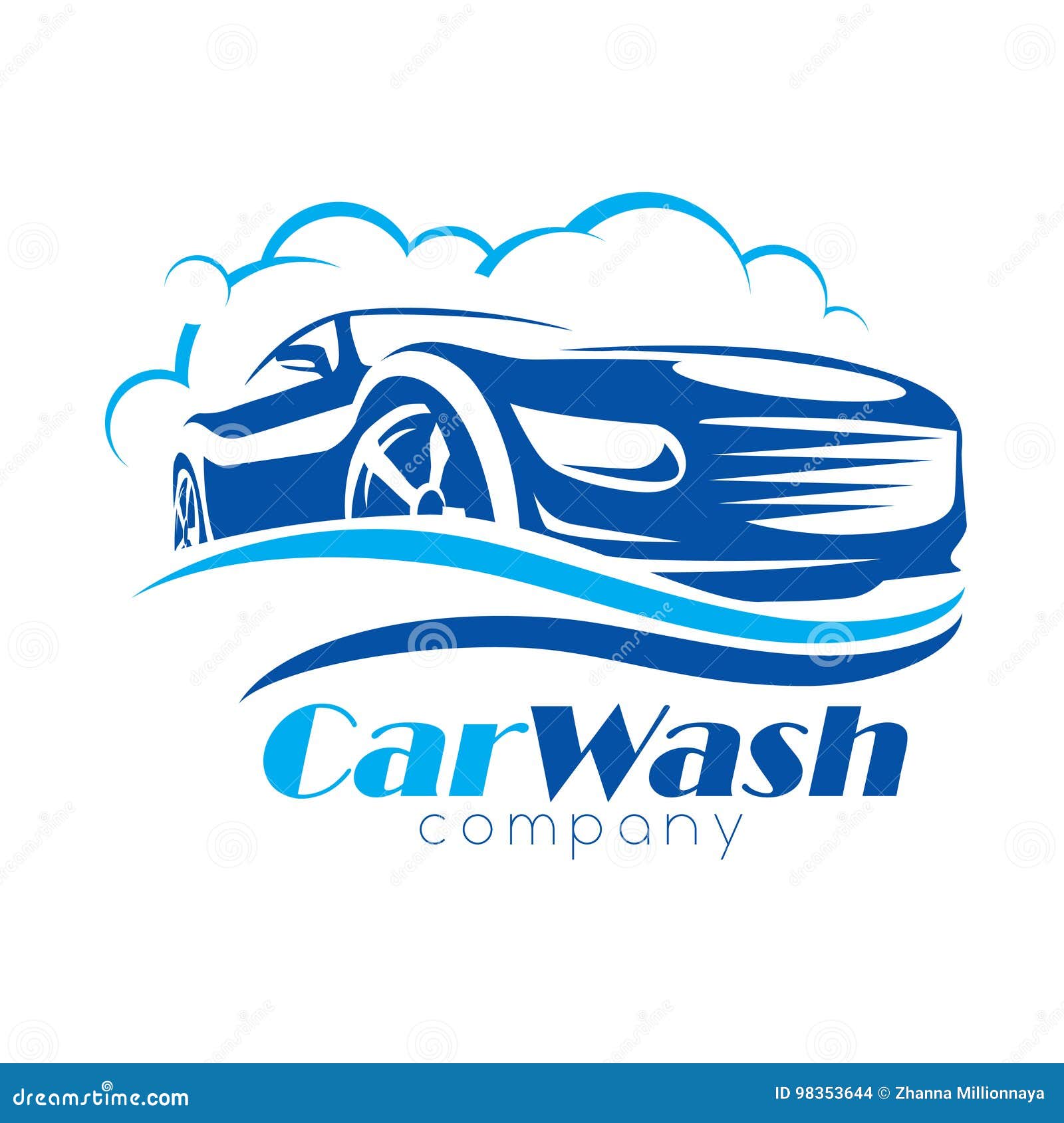 car wash stylized  