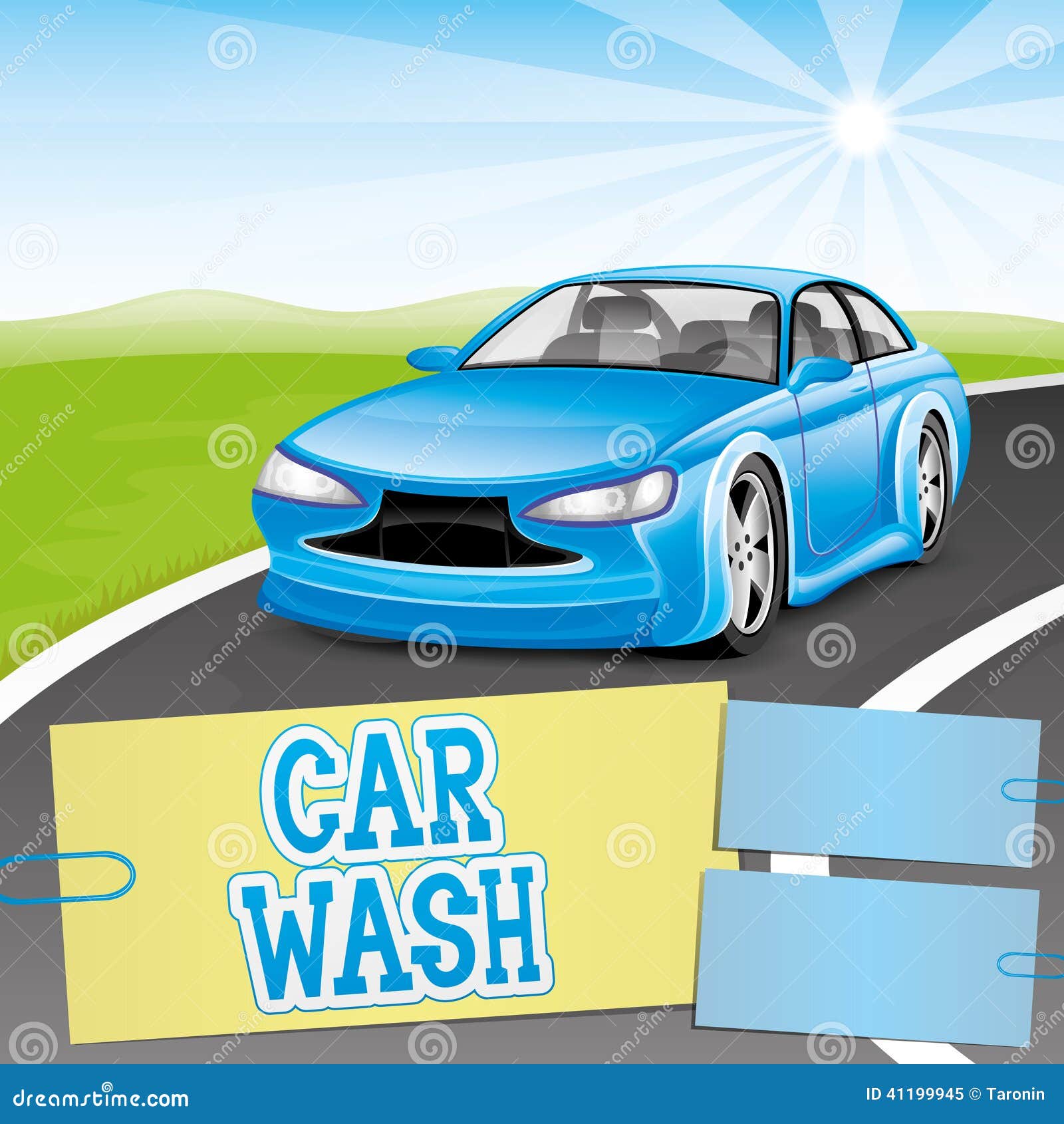 Car Wash. Stock Vector - Image: 41199945