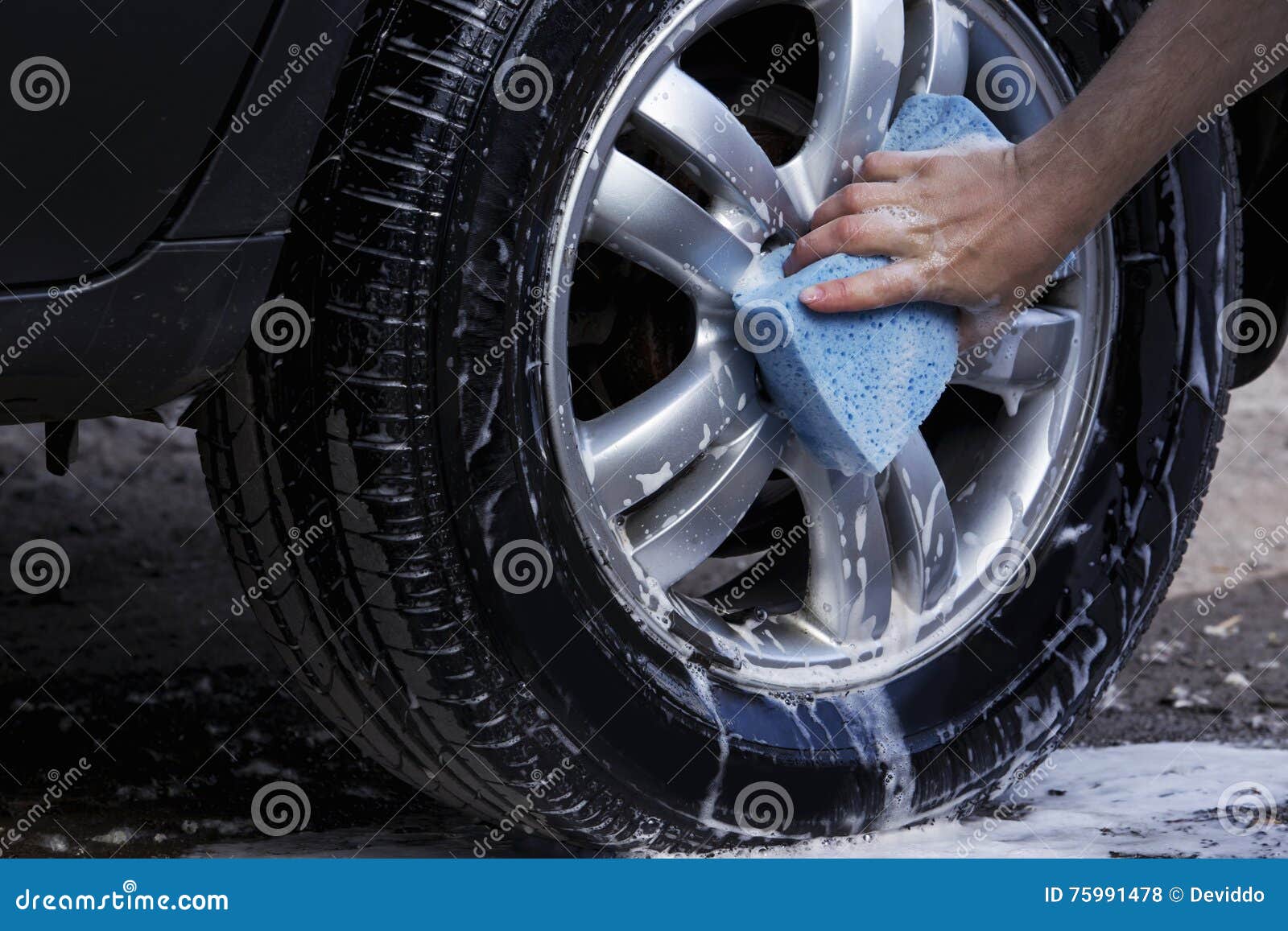 The car wash stock photo. Image of color, polishing, rubber 75991478