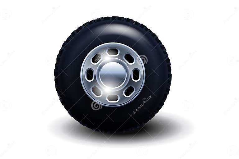 Car wheel stock vector. Illustration of auto, stepney 13617567