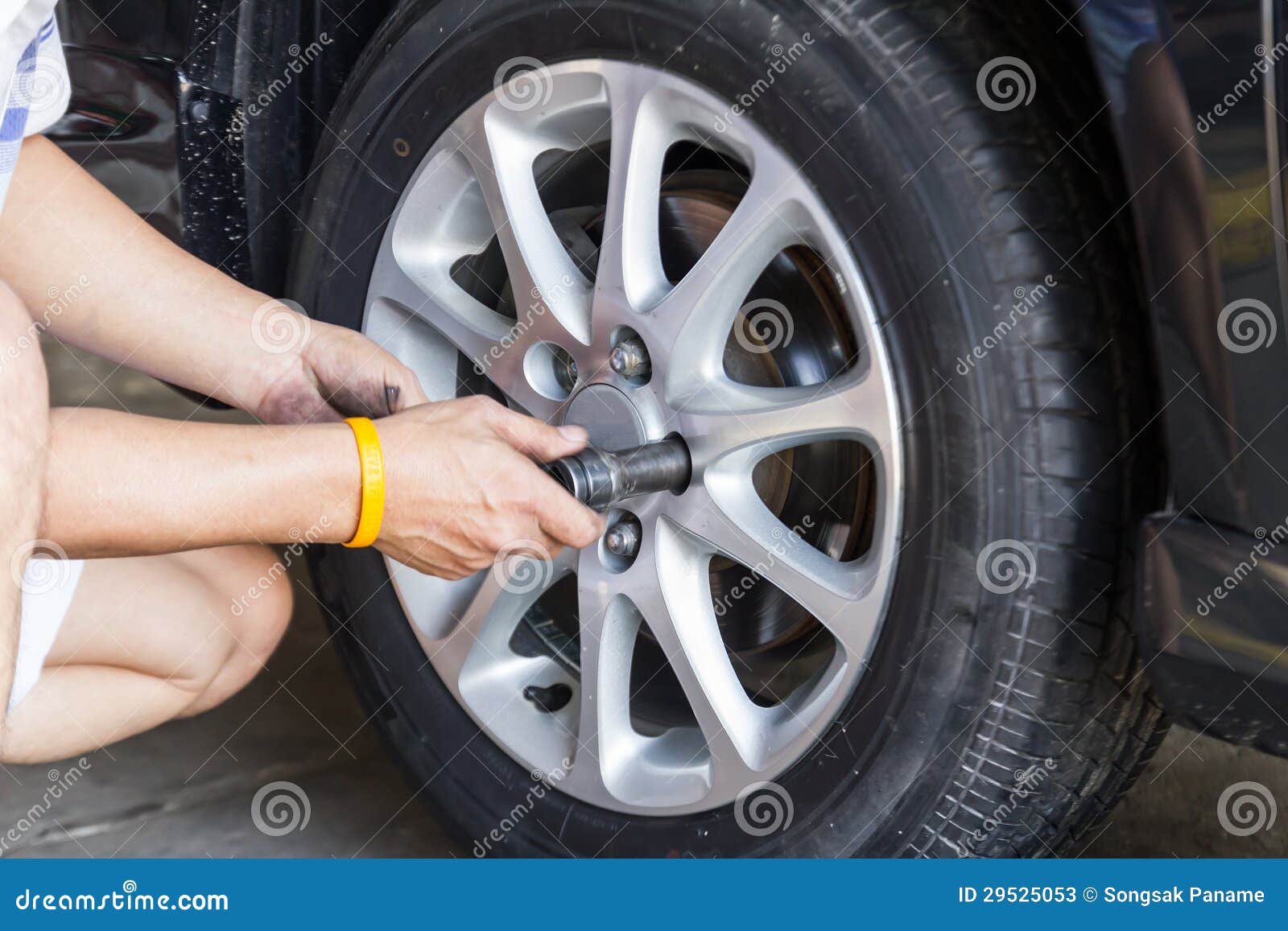 Car wheel changing stock image. Image of technician, dirty 29525053