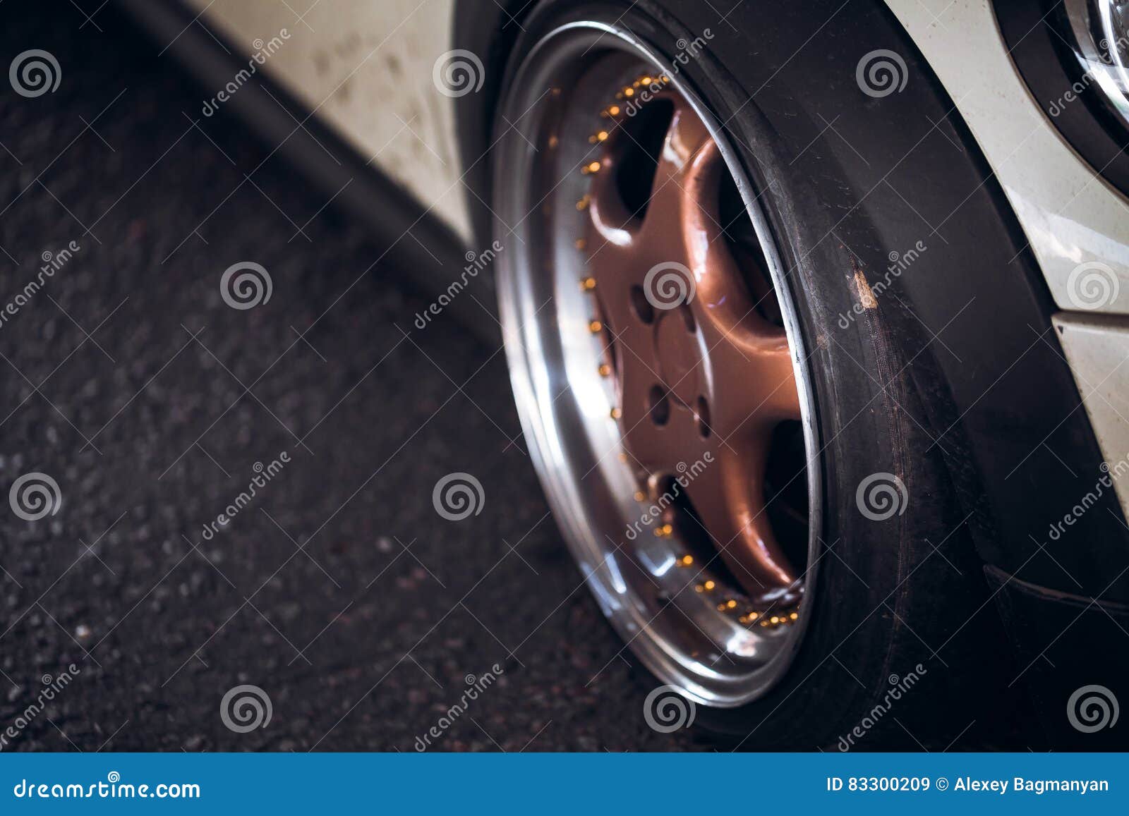Car wheel fitment stance stock image. Image of brown 83300209