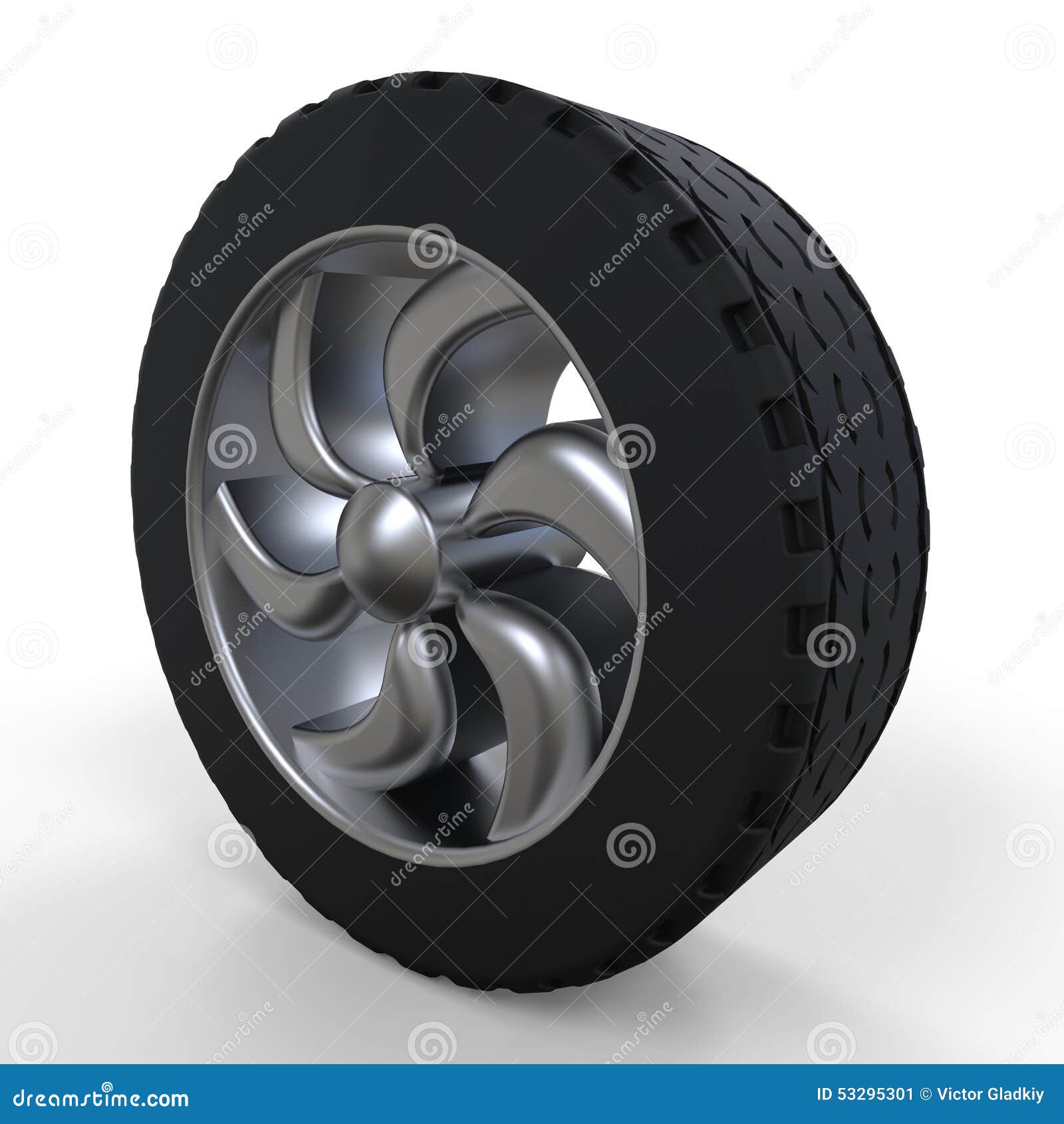 Car Wheel stock illustration. Illustration of wheel, background - 53295301