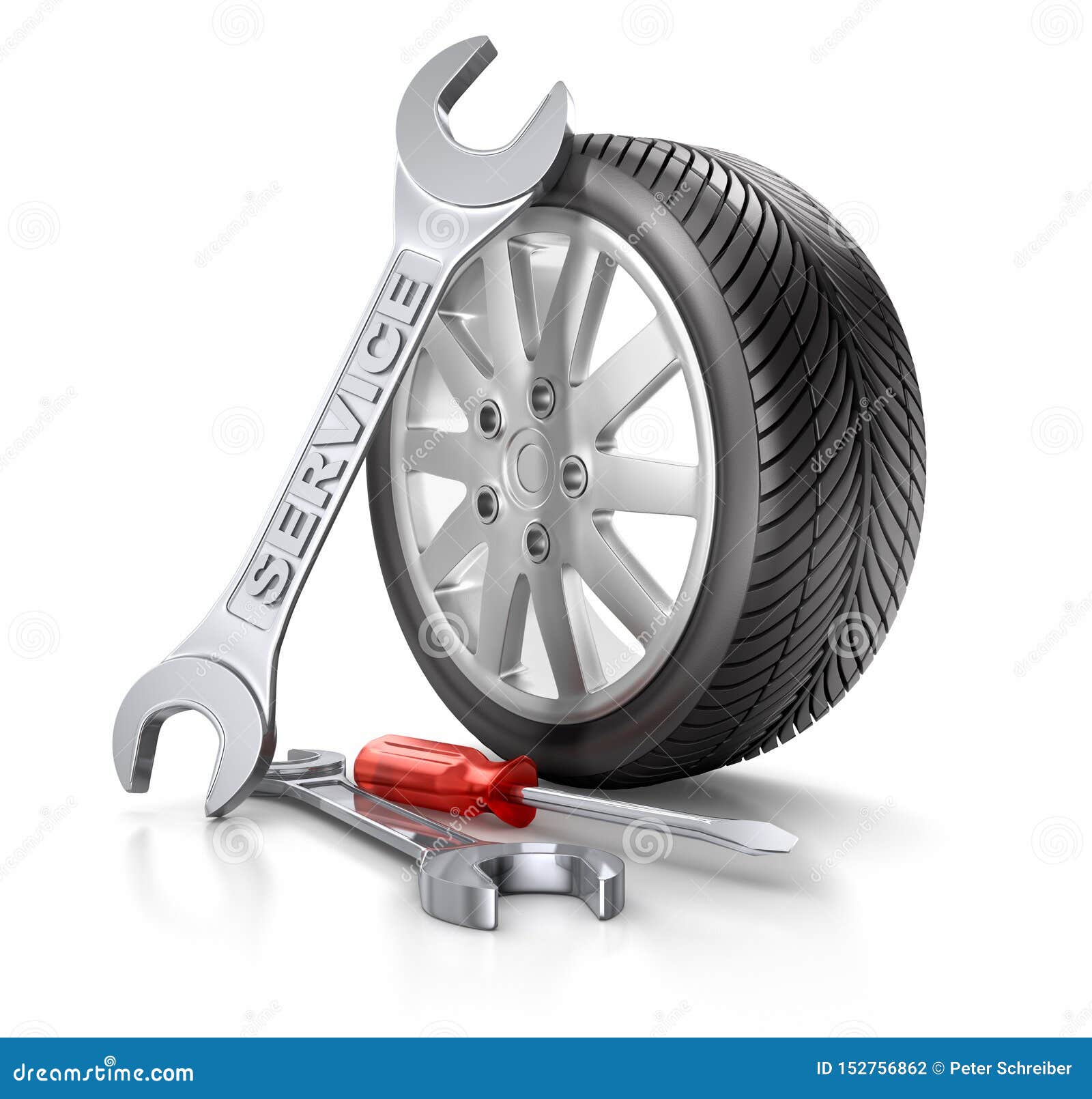 Auto Mechanic S Tools on Grey Stone Table Stock Illustration - Illustration  of master, engineering: 272914334