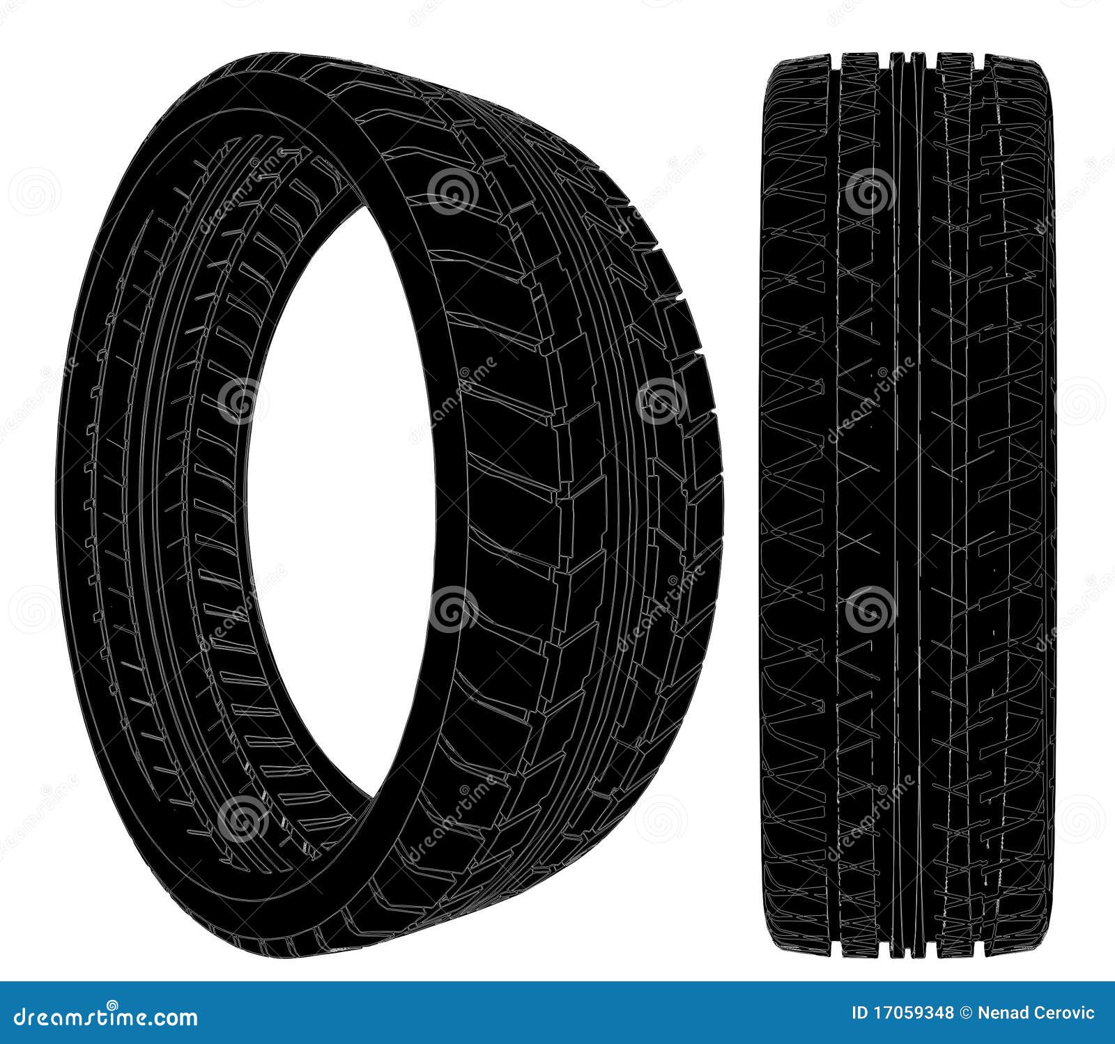 Car Wheel Tire Vector 09 stock vector. Illustration of tire 17059348