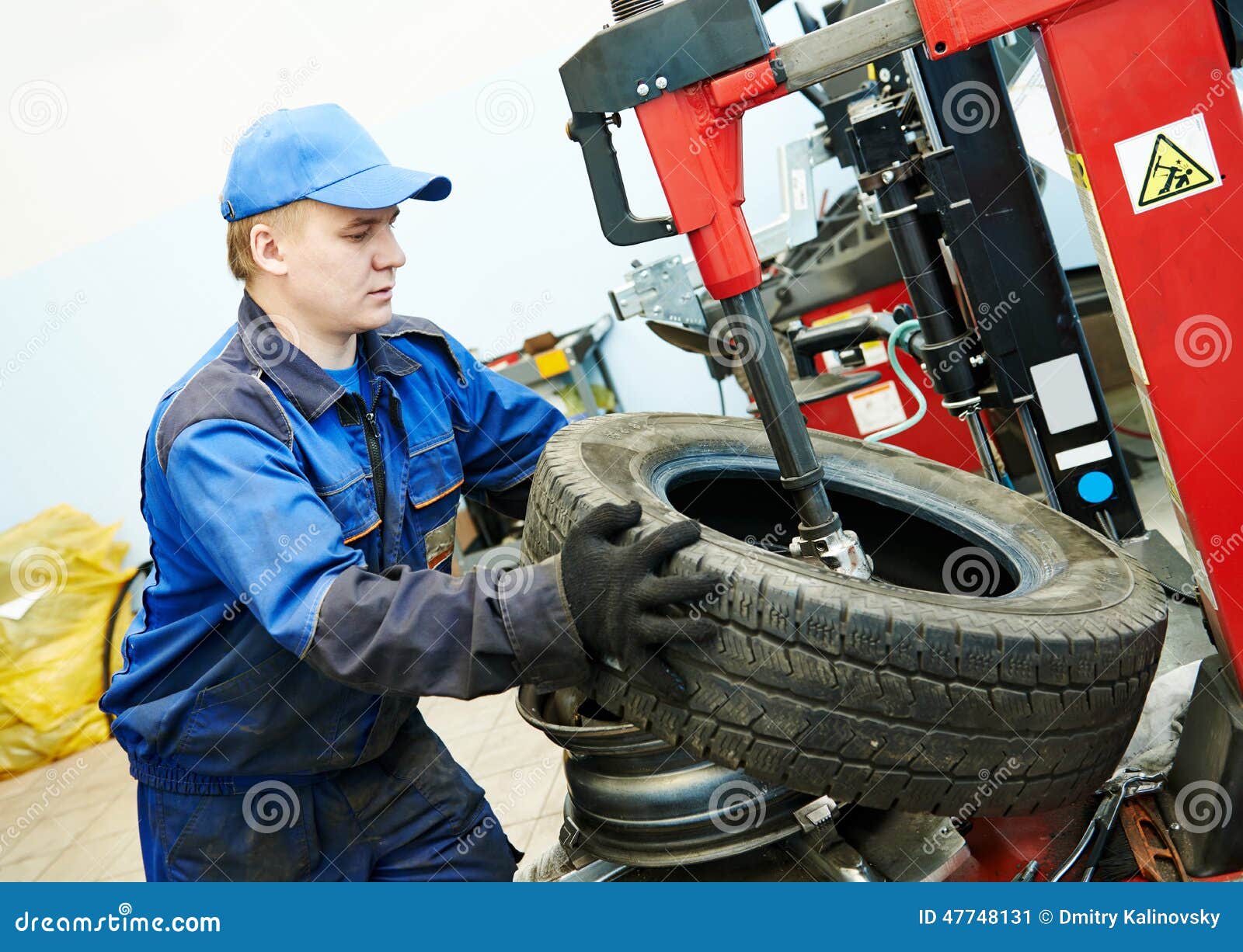 Car Wheel Tyre Fitting or Replacement Stock Image Image of technician
