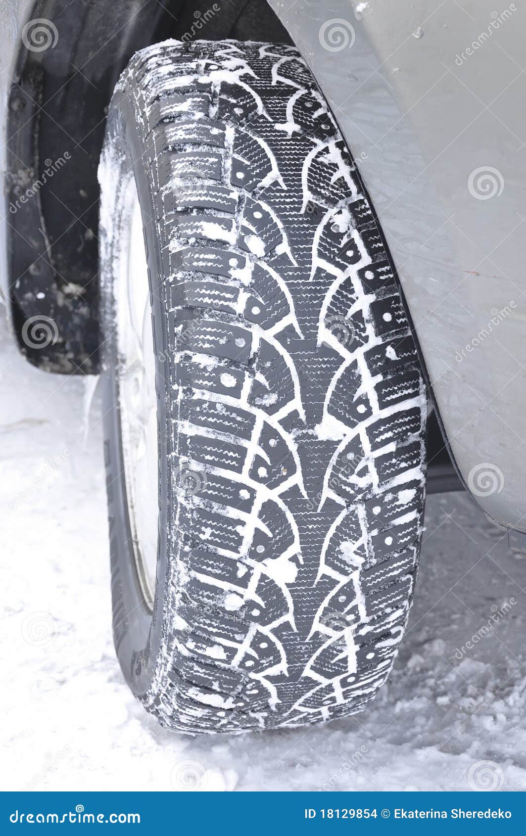 Car Wheel In Winter Picture. Image 18129854
