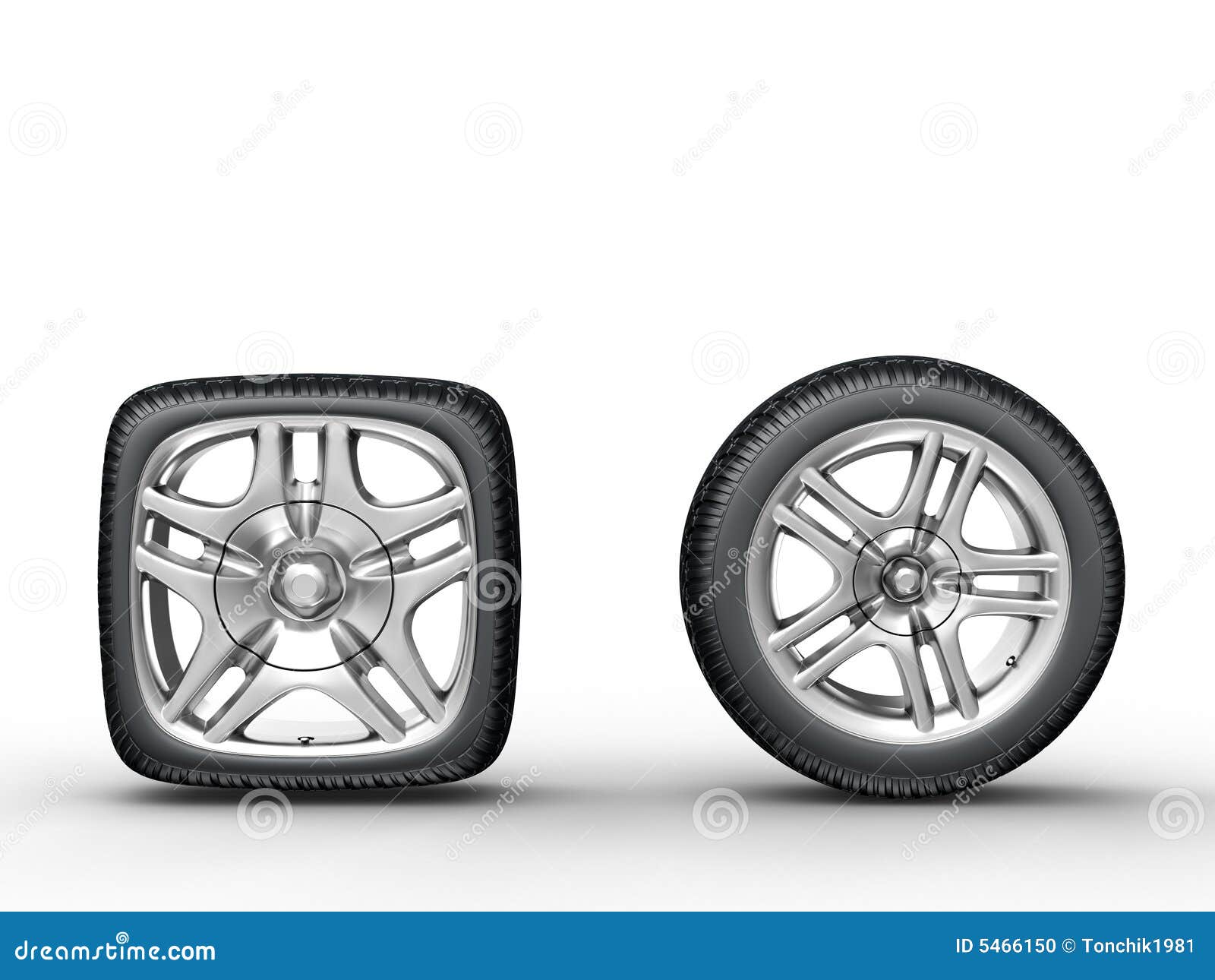Car wheels stock illustration. Illustration of transportation 5466150