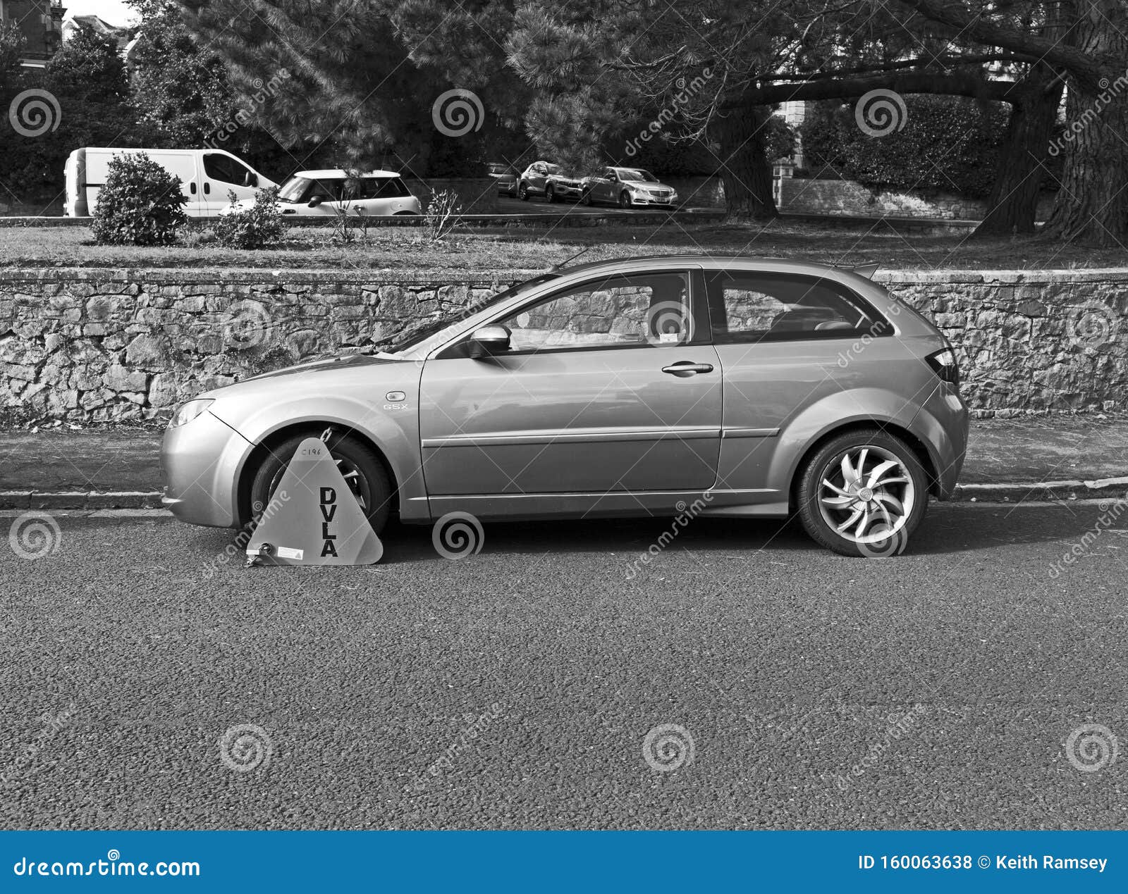 Car Immobilised By The Dvla Editorial Stock Photo Image Of