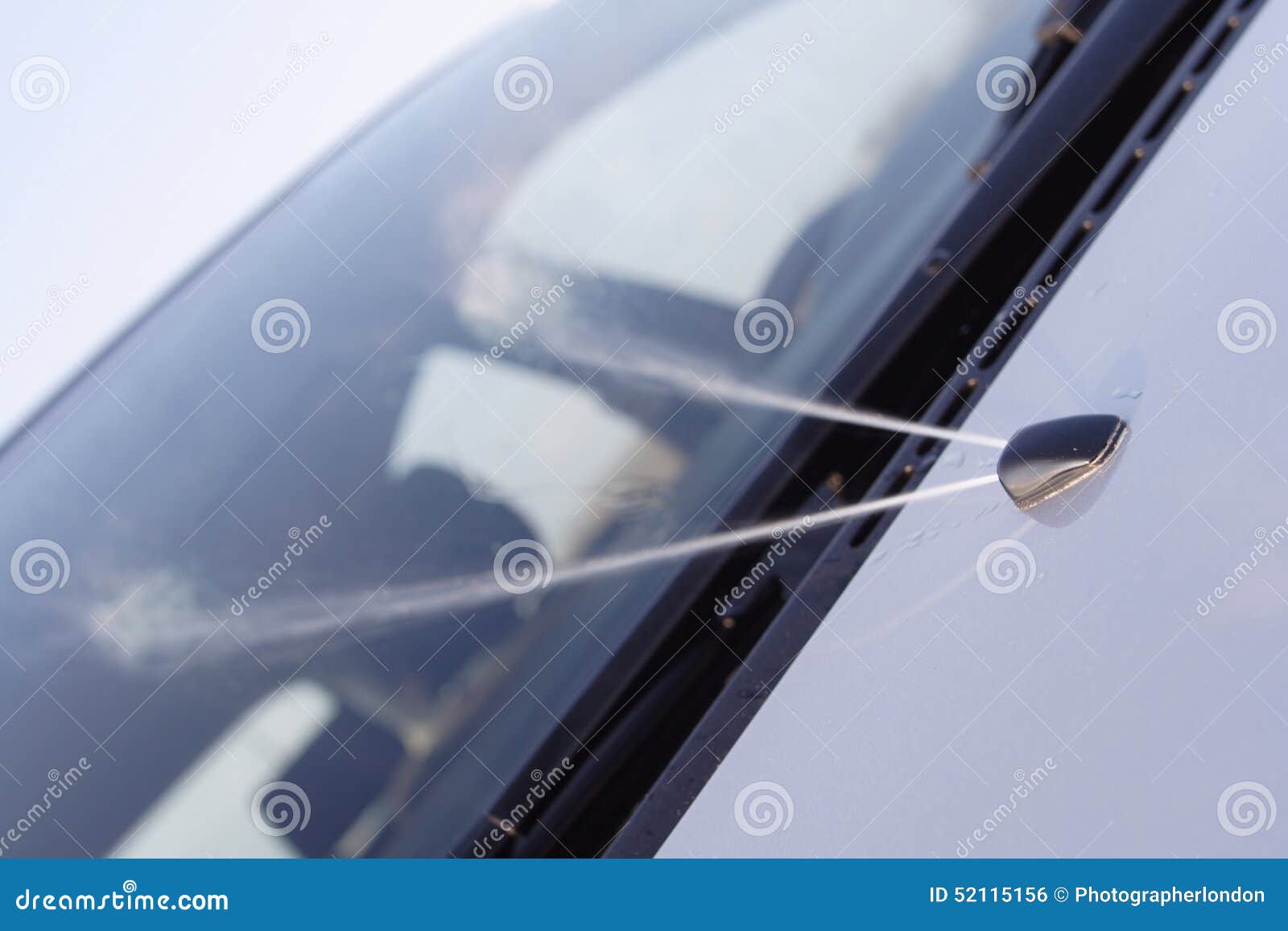 Car windscreen sprinkler stock photo. Image of backgrounds 52115156