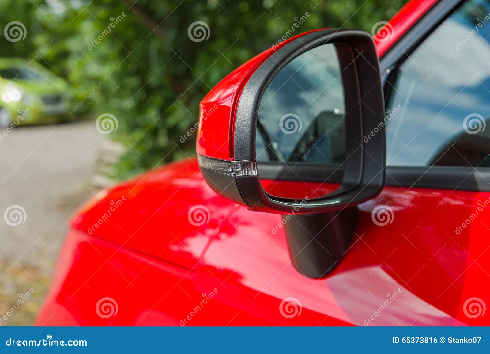 Car wing mirror stock photo. Image of body, door, detail 65373816