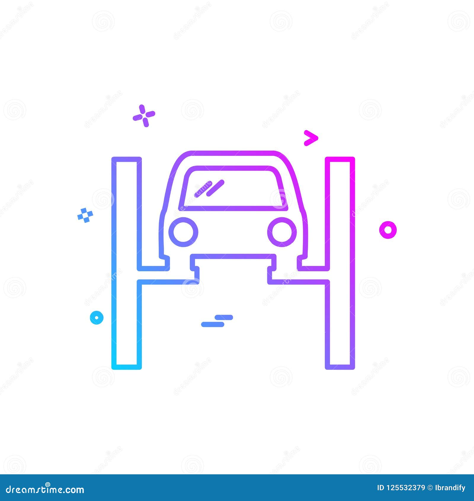 Car Workshop Icon Design Vector Stock Vector - Illustration of