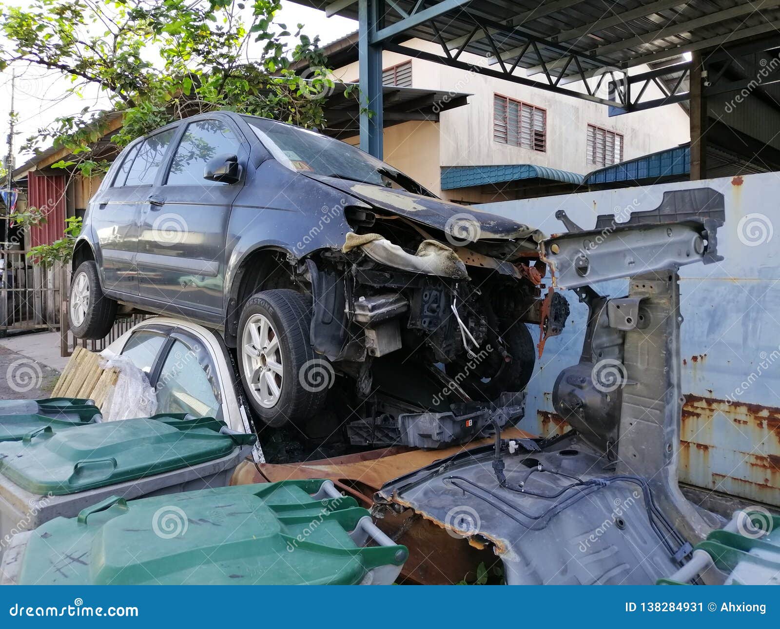 Fixing Cars In The Mechanical Tuam Road, Galway, Dece