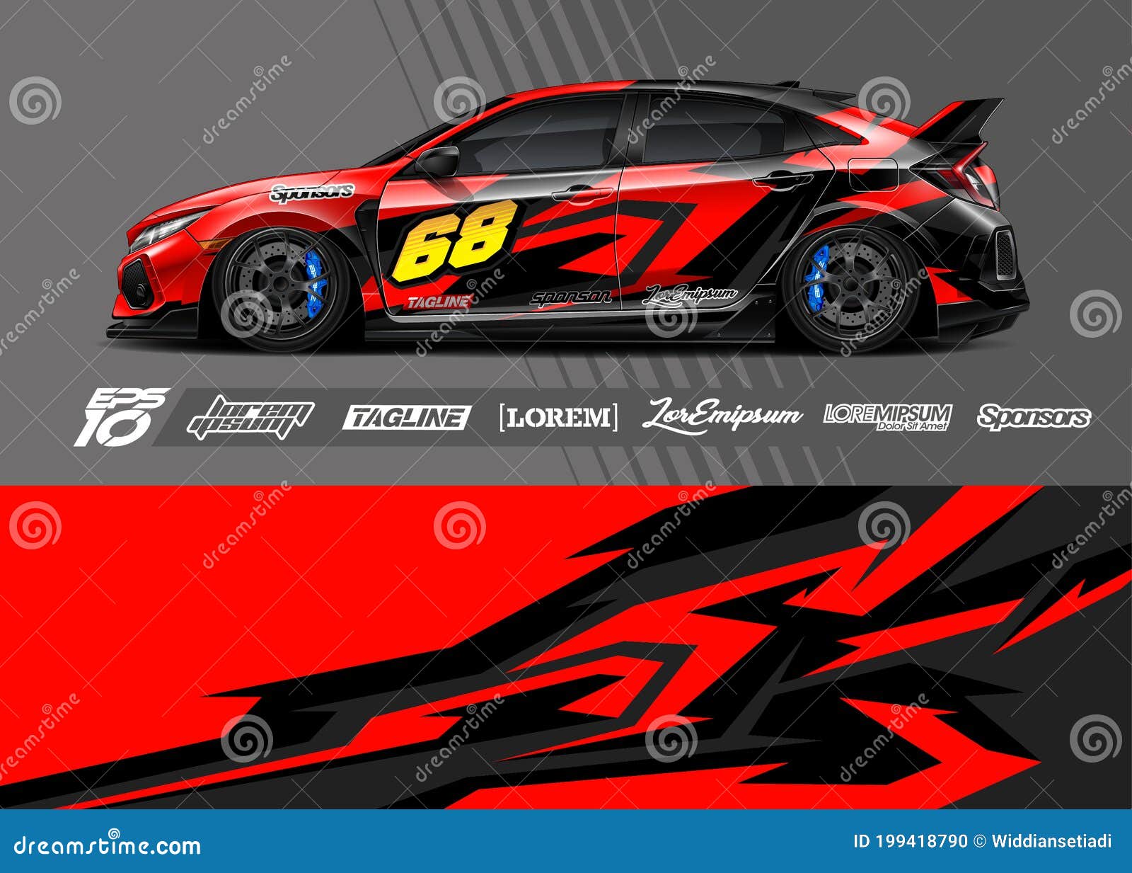 abstract stripe racing background for wrap vehicle.
