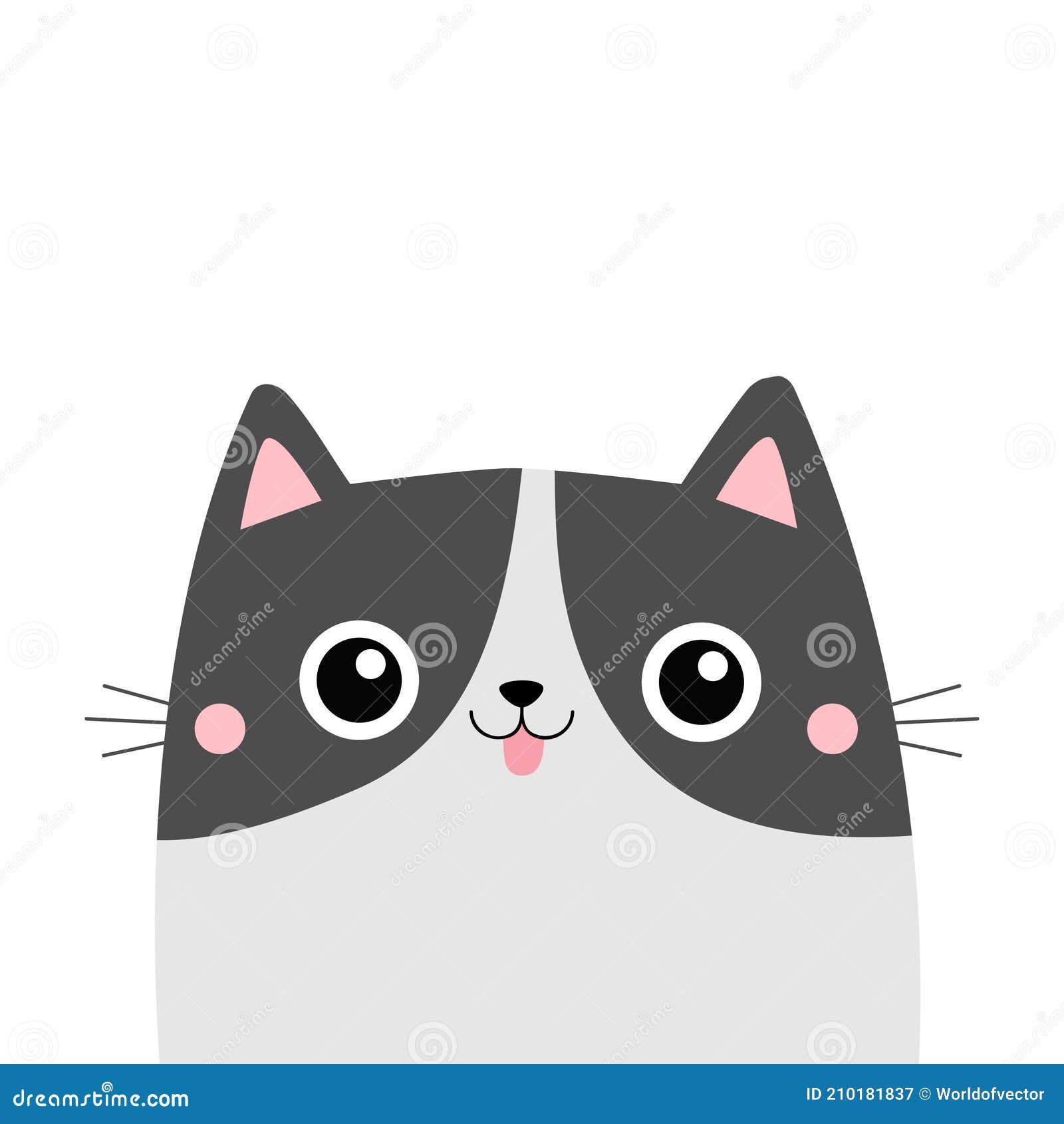 Cara De Gato Con La Lengua. Personaje Kitten De Dibujos Animados Adorables. Silueta Animal Kawaii. Gatito De Bebé Gracioso. Feliz Ilustración del Vector - Ilustración de cara, gato: 210181837 Cara De Gato Con La Lengua. Personaje Kitten De Dibujos Animados Adorables. Silueta Animal Kawaii. Gatito De Bebé Gracioso. Feliz Ilustración del Vector - Ilustración de cara, gato: 210181837