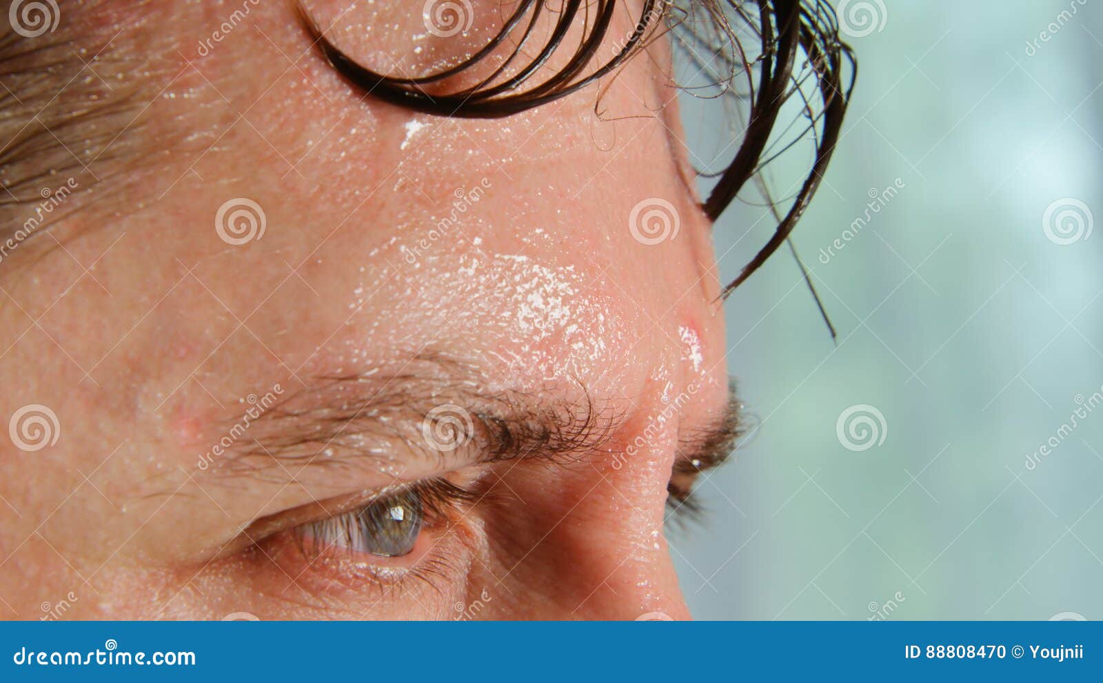 Cara Muy De Sudar Al Hombre