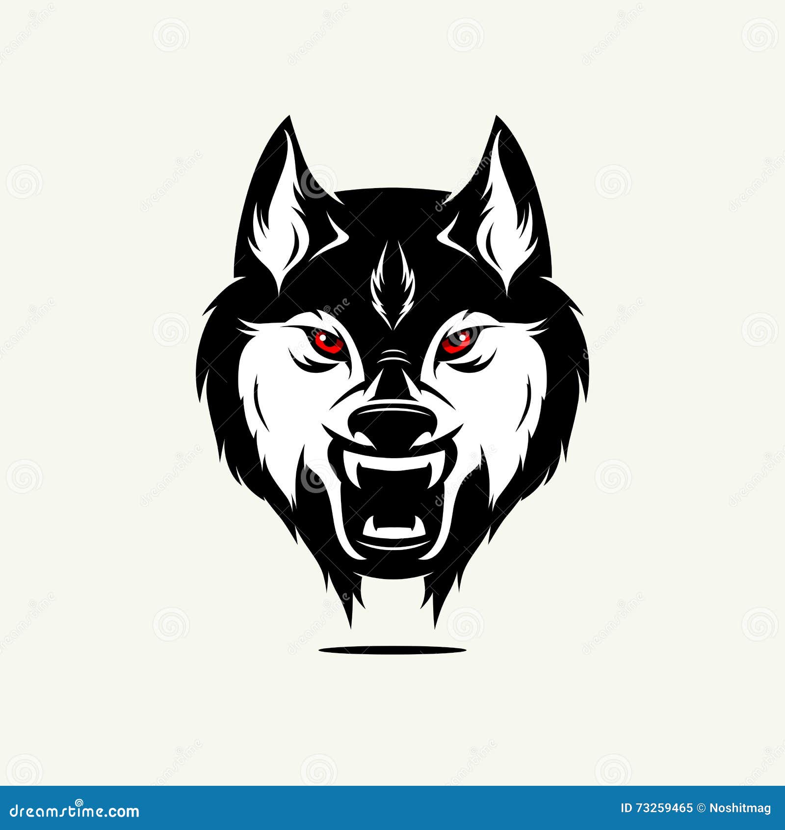 Cara salvaje del lobo ilustración del vector. Ilustración de cara - 73259465 Cara salvaje del lobo ilustración del vector. Ilustración de cara - 73259465