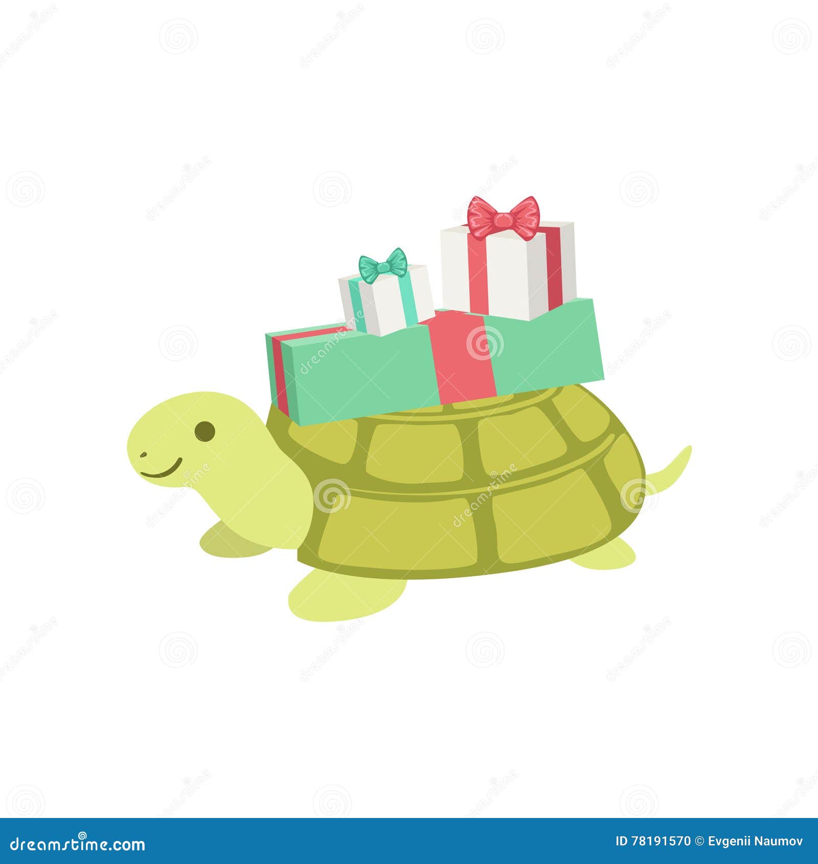 Caractere Animal Mignon De Tortue Assistant A La Fete D Anniversaire Illustration De Vecteur Illustration Du Tortue Anniversaire