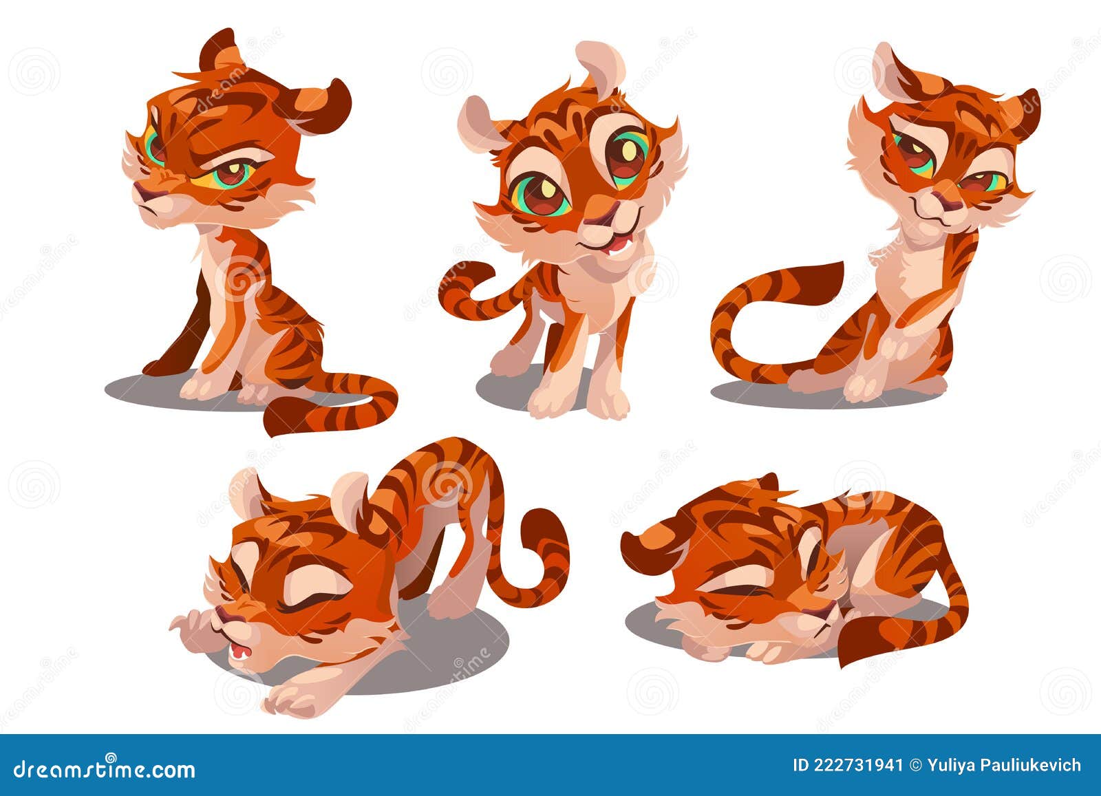 Caractere De Bebe Tigre Mignon Avec Differentes Emotions Illustration De Vecteur Illustration Du Isolement Drole Caractere De Bebe Tigre Mignon Avec Differentes Emotions Illustration De Vecteur Illustration Du Isolement Drole