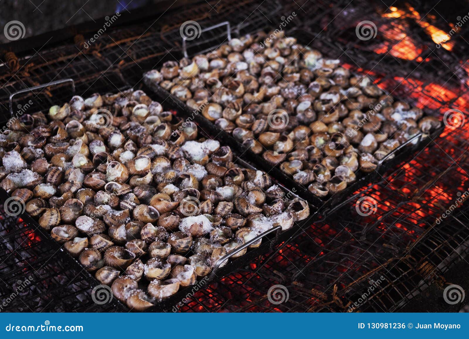 Caragols a La Llauna, Catalan Recipe of Snails Stock Photo - Image of ...