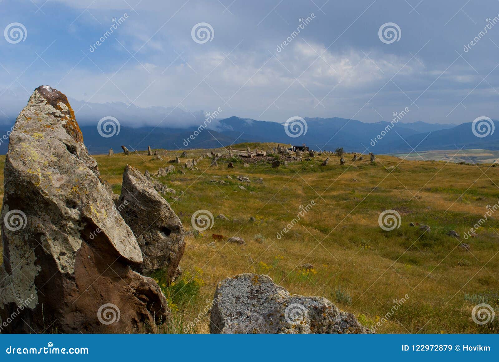 stones row in zorats karer, carenish, dik-dik karer near sisian, syunik province, armenia